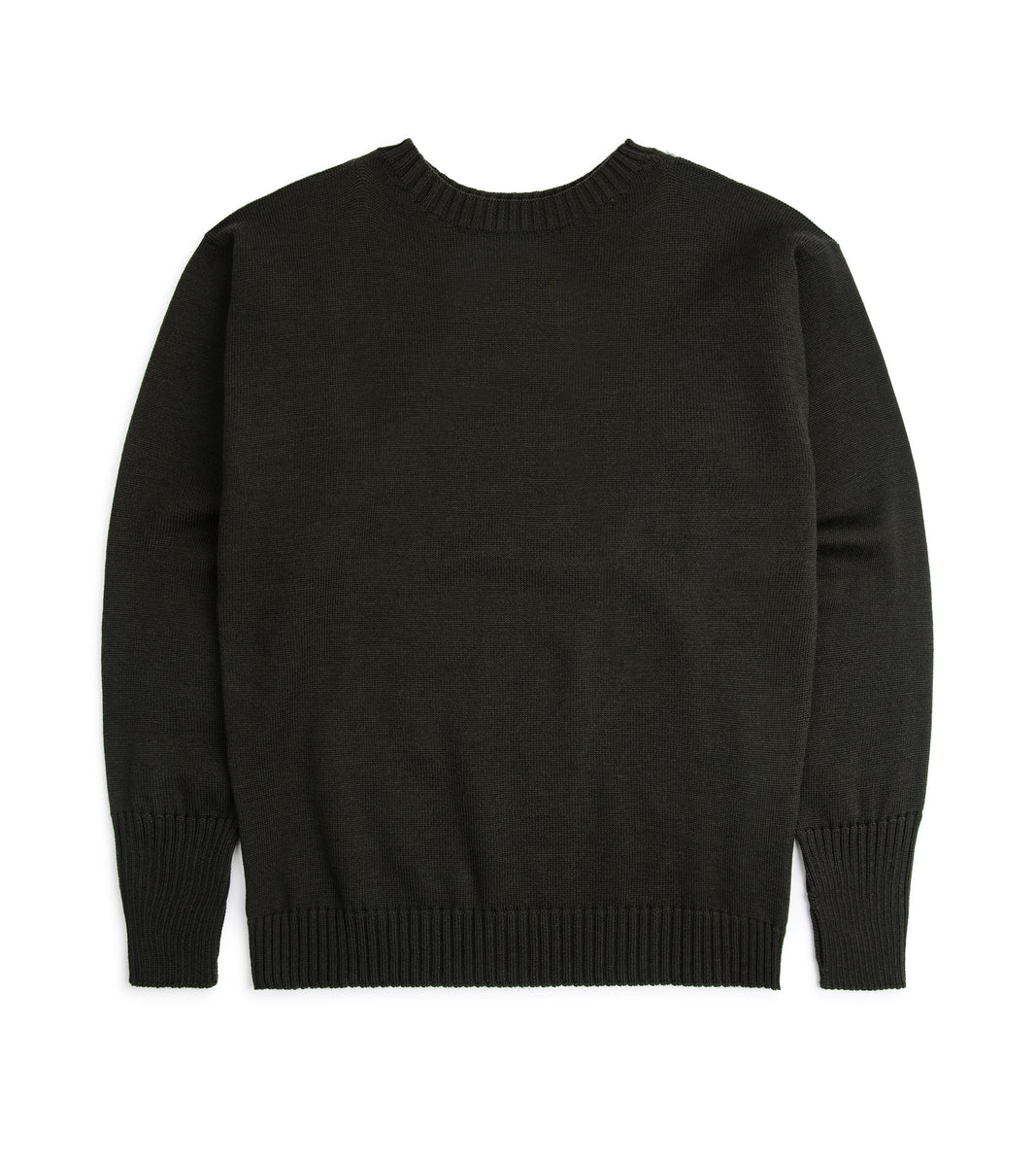 Andersen-Andersen Seaman Wool Crew Neck Sweater: Hunting Green