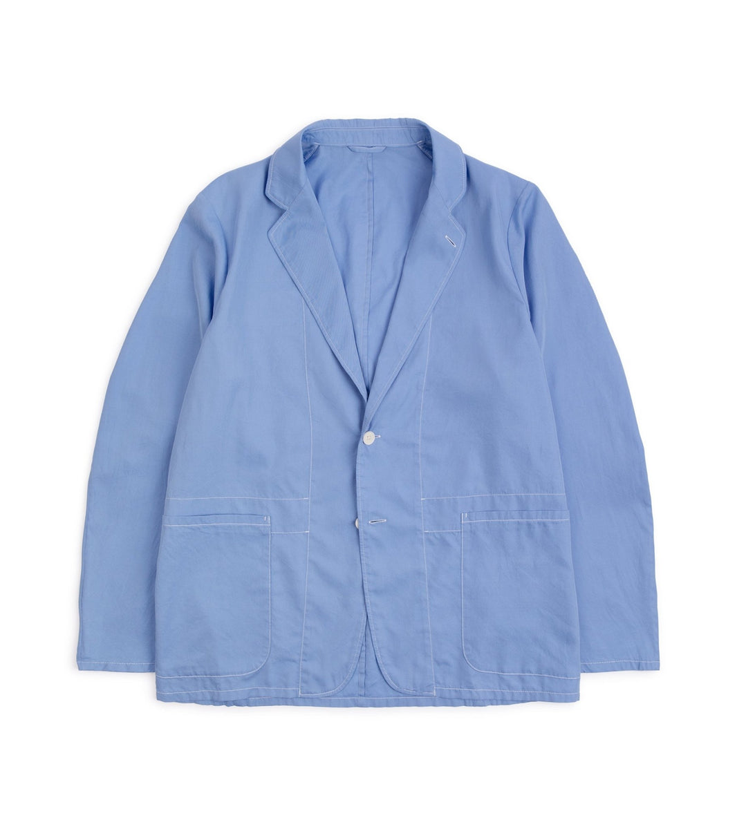 Kaptain Sunshine Cotton Silk Easy Jacket: Blue – Trunk Clothiers