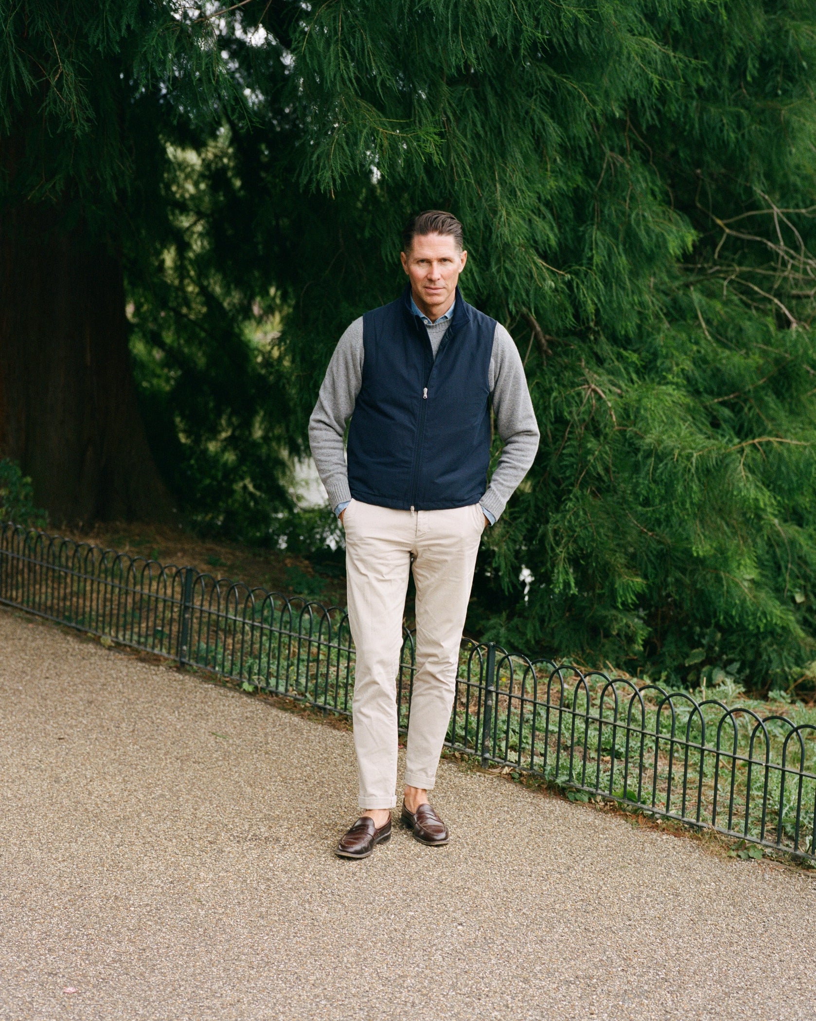 Trunk Park Technical Gilet: Navy