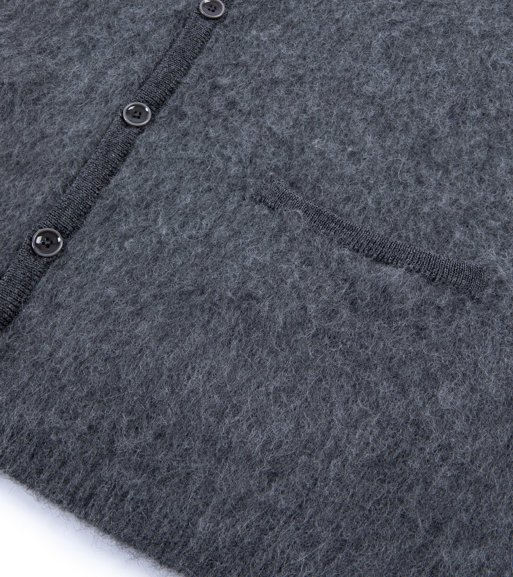 A Kind of Guise Pichiu Wool Alpaca Knit Cardigan: Anthracite Melange