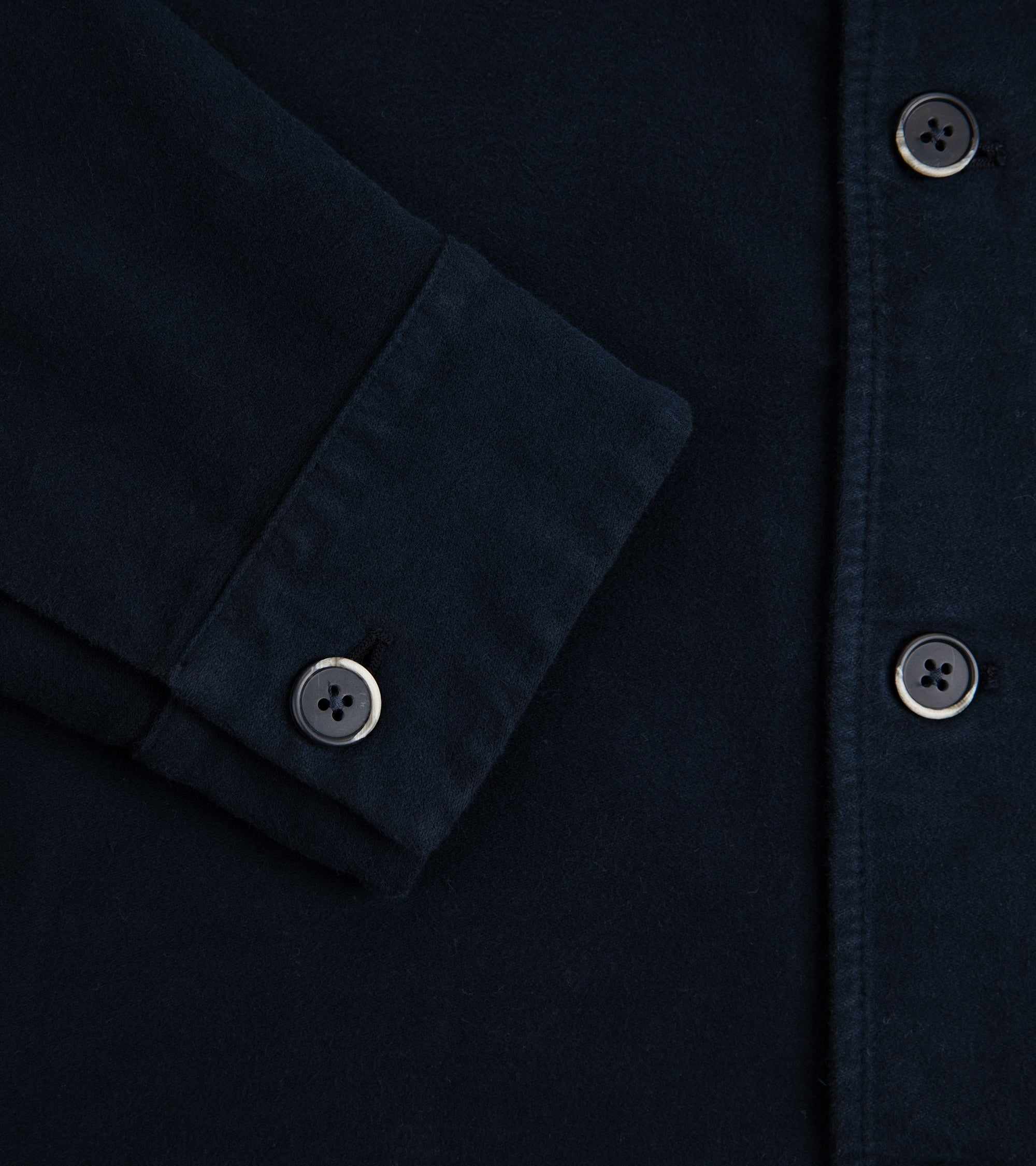 Barena Cedrone Garzada Moleskin Overshirt: Navy