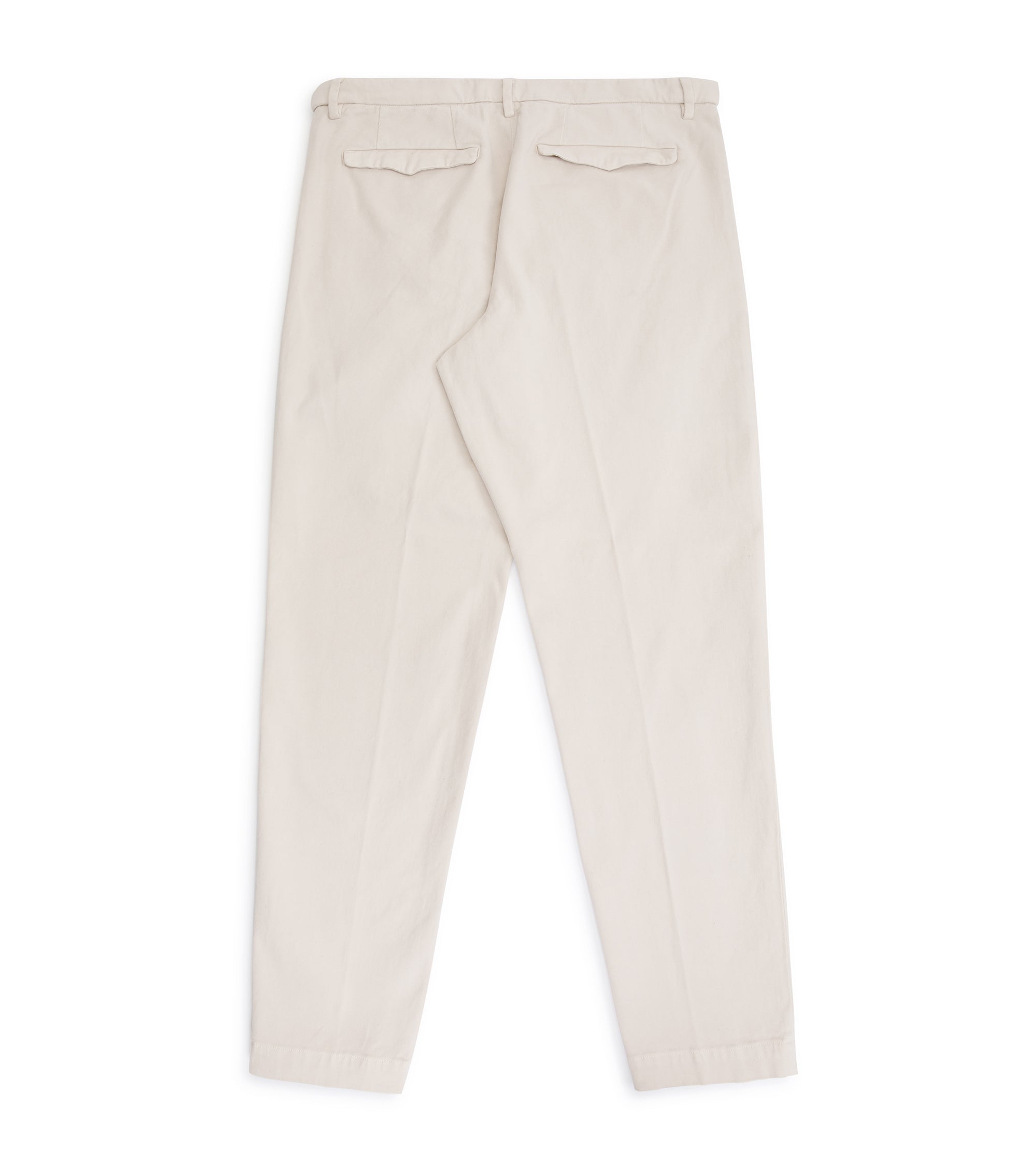 Barena Masco Mante Cotton Twill Pleated Trousers: Beige