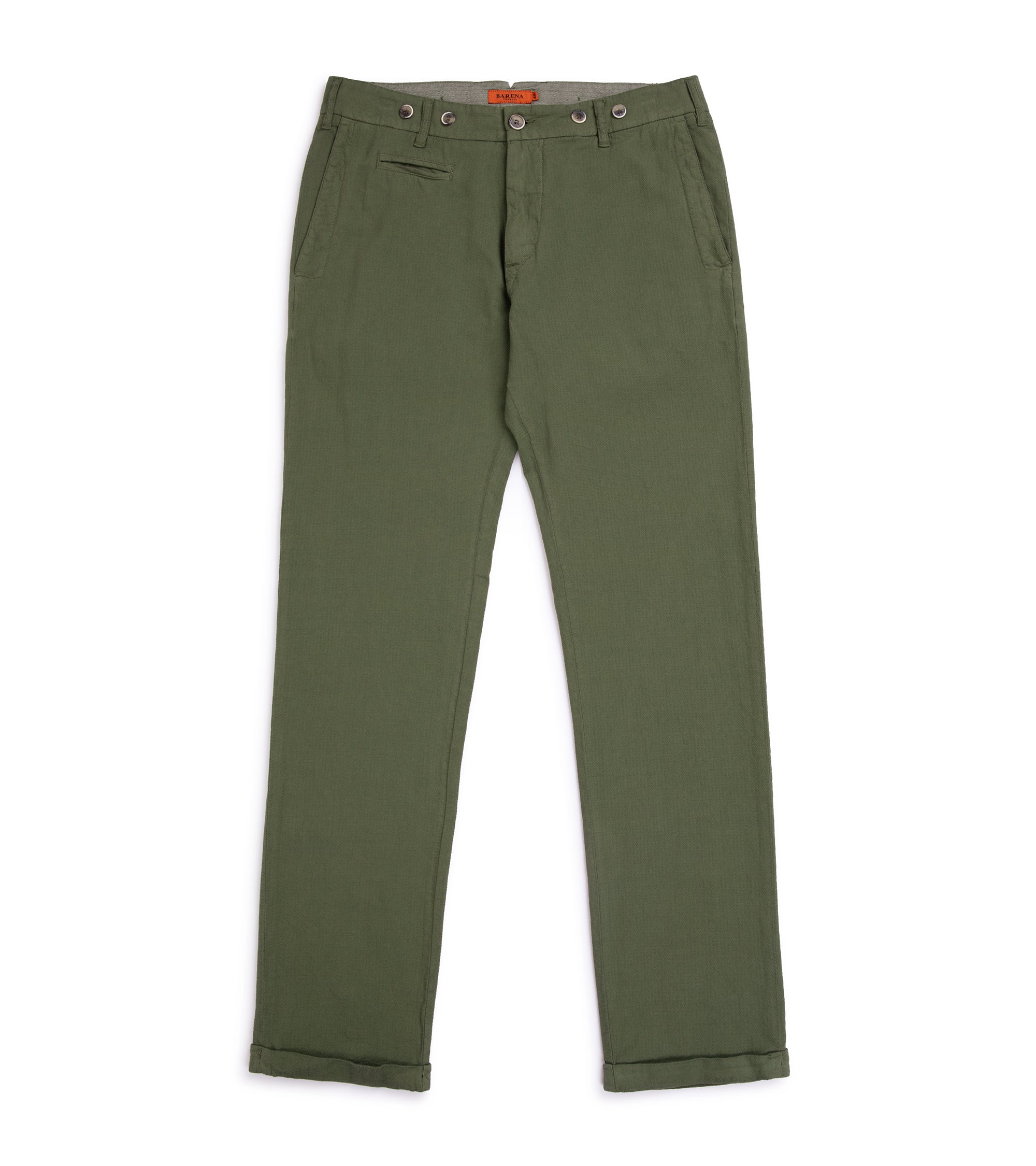 Barena Rampin Arela Cotton Trousers: Green