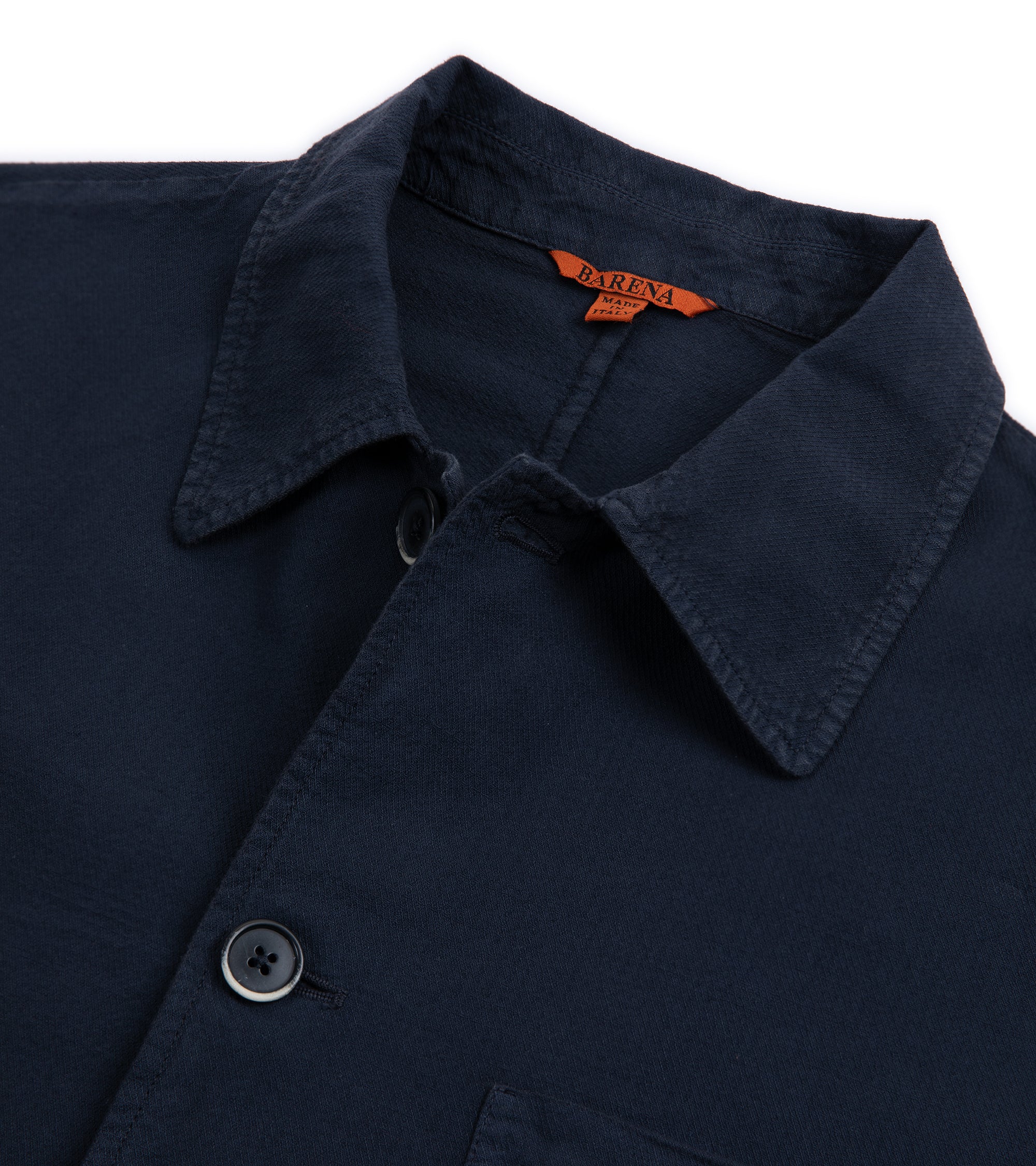 Barena Visal Arela Cotton Shirt Jacket: Navy