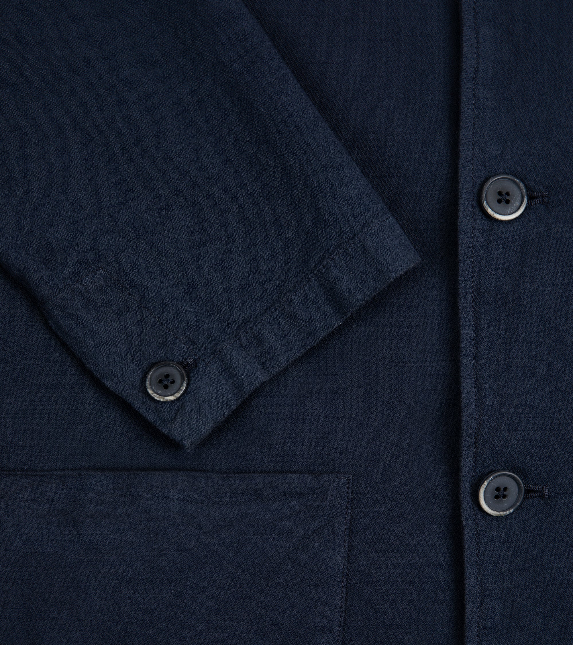 Barena Visal Arela Cotton Shirt Jacket: Navy