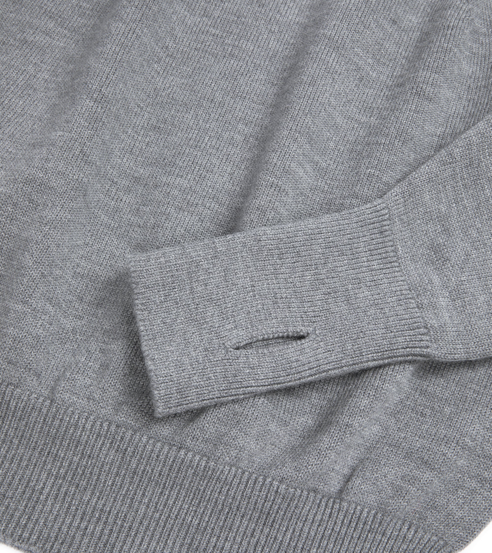 Batoner Light Wool Signature Crew Neck Sweater: Grey