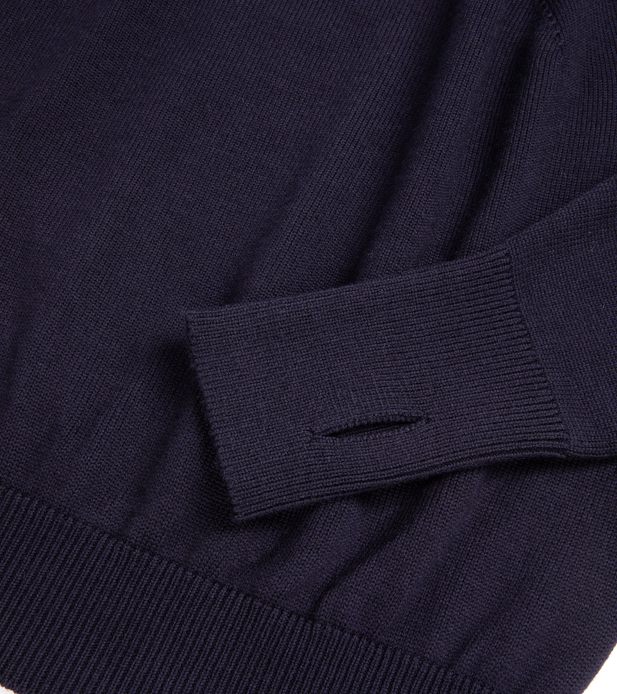 Batoner Light Wool Signature Turtle Neck Sweater: Navy