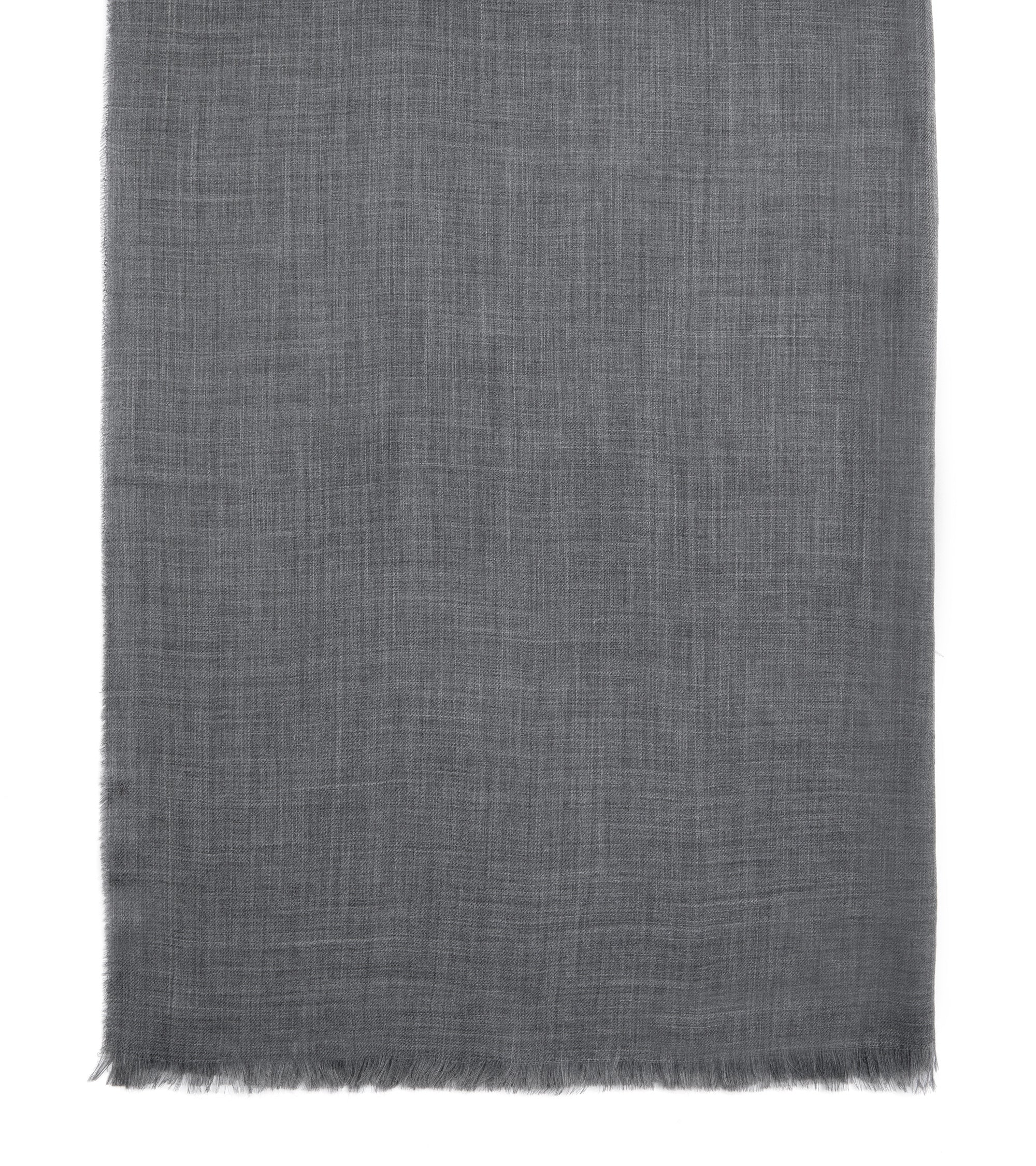 Begg Wispy Solid Cashmere Scarf: Charcoal