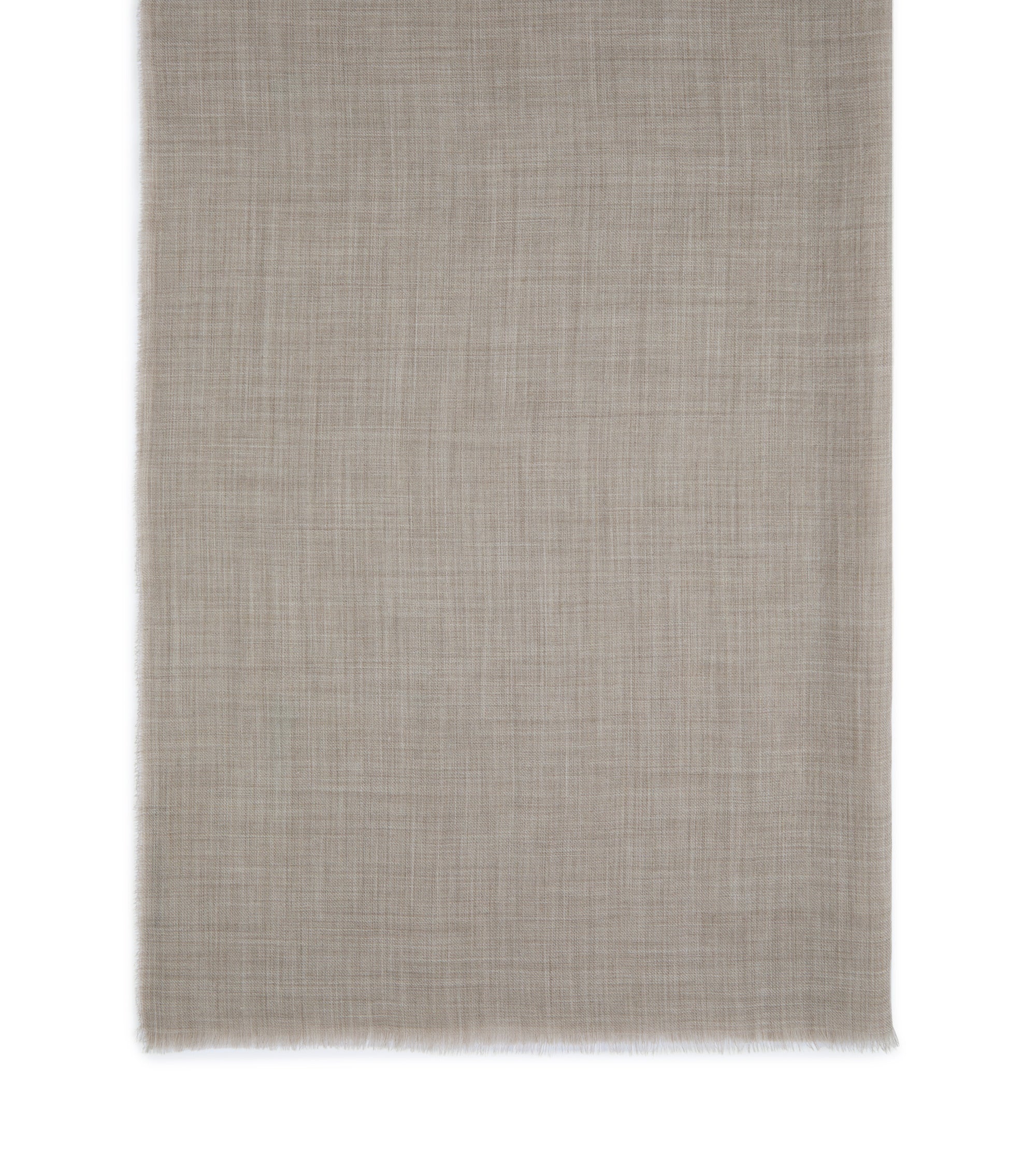 Begg Wispy Solid Cashmere Scarf: Dark Natural