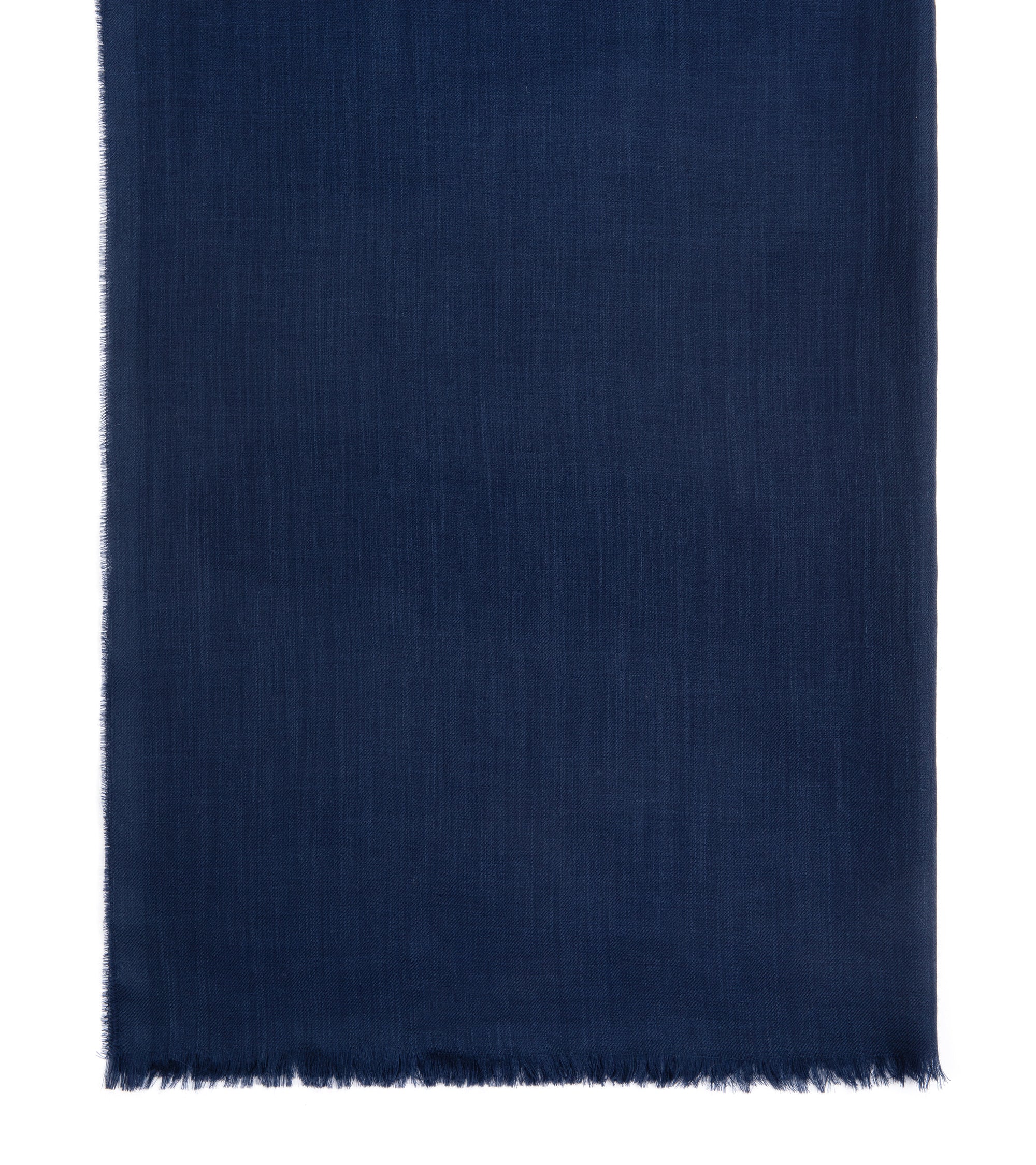 Begg Wispy Solid Cashmere Scarf: Navy