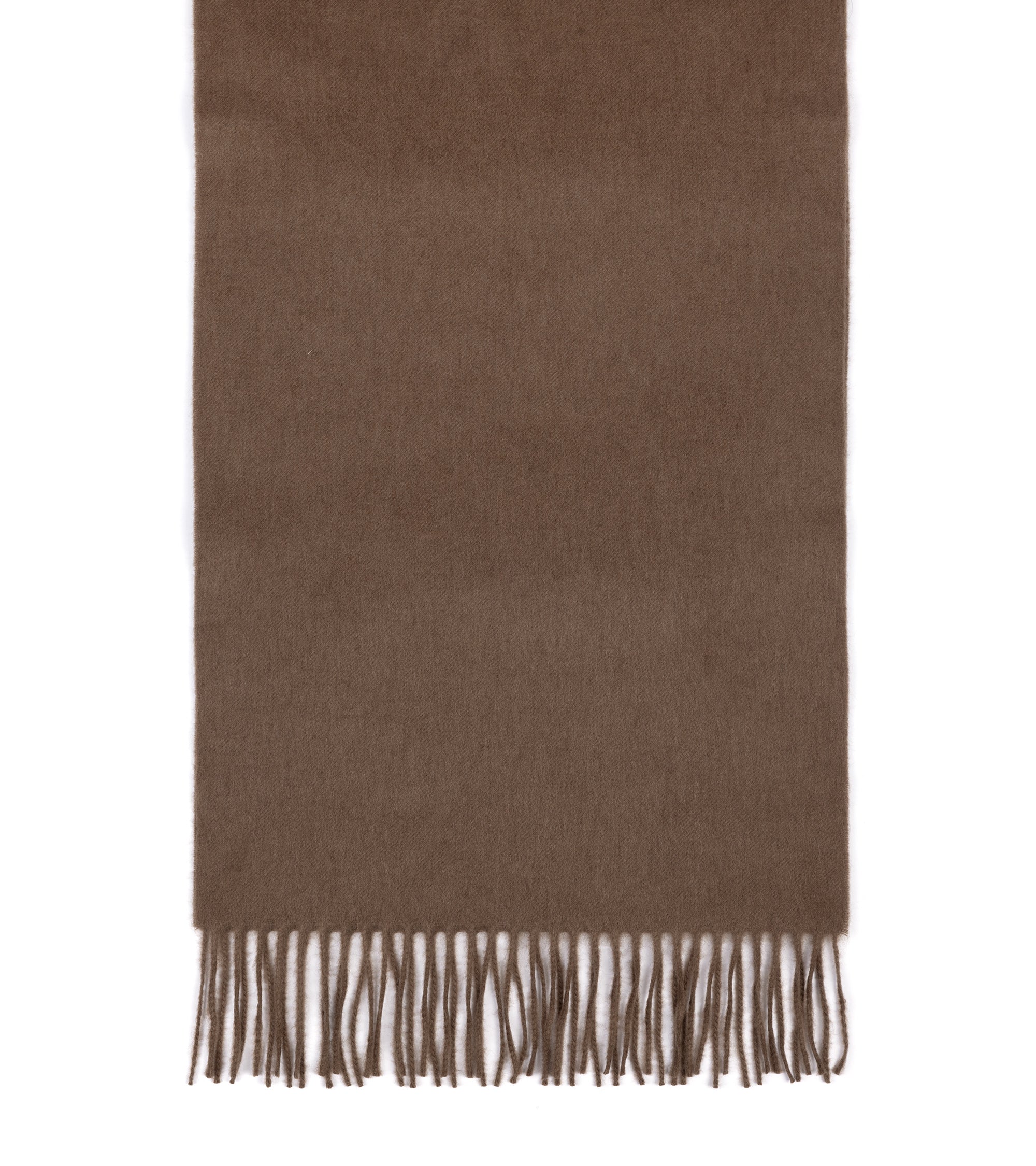 Begg x Co Arran Solid Cashmere Scarf: Mink