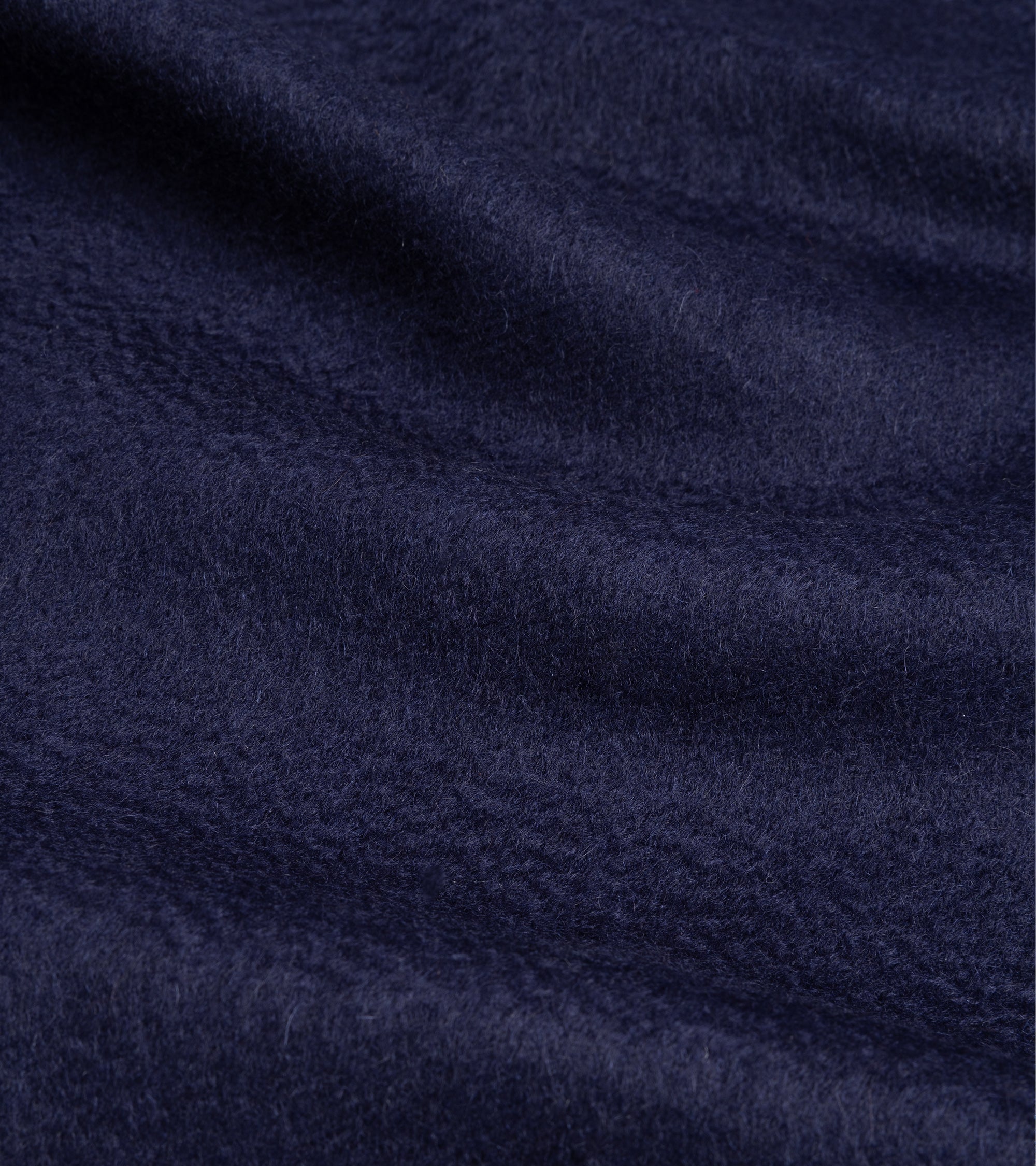 Begg x Co Arran Solid Cashmere Scarf: Navy