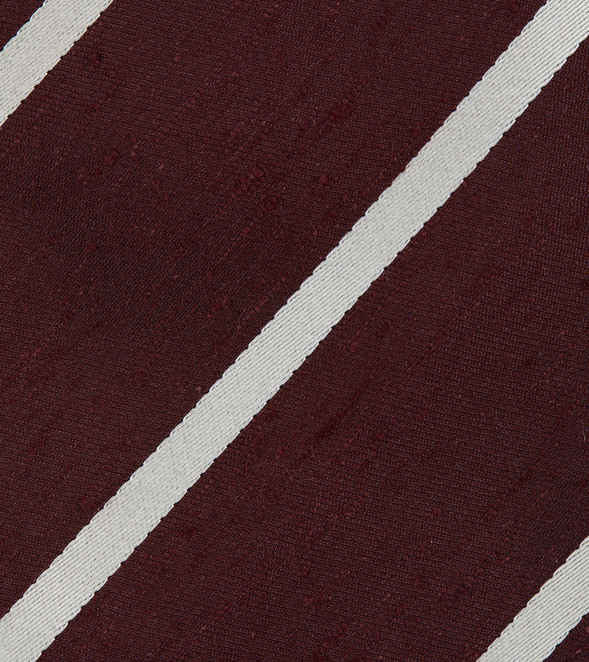 Bigi Stripe Light Shantung Silk Tie: Burgundy