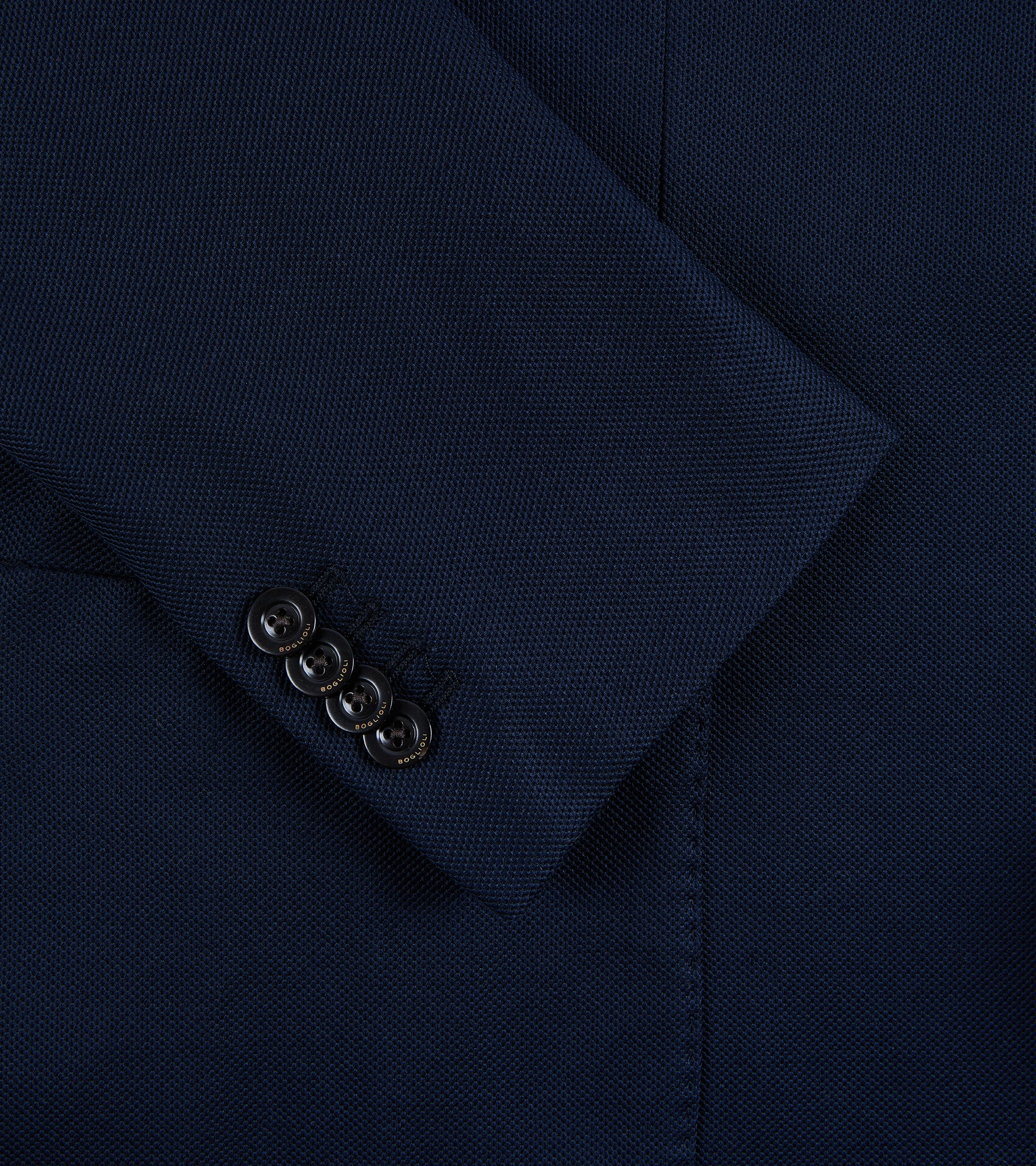 Boglioli Cotton Jersey Hopsack K Jacket: Navy