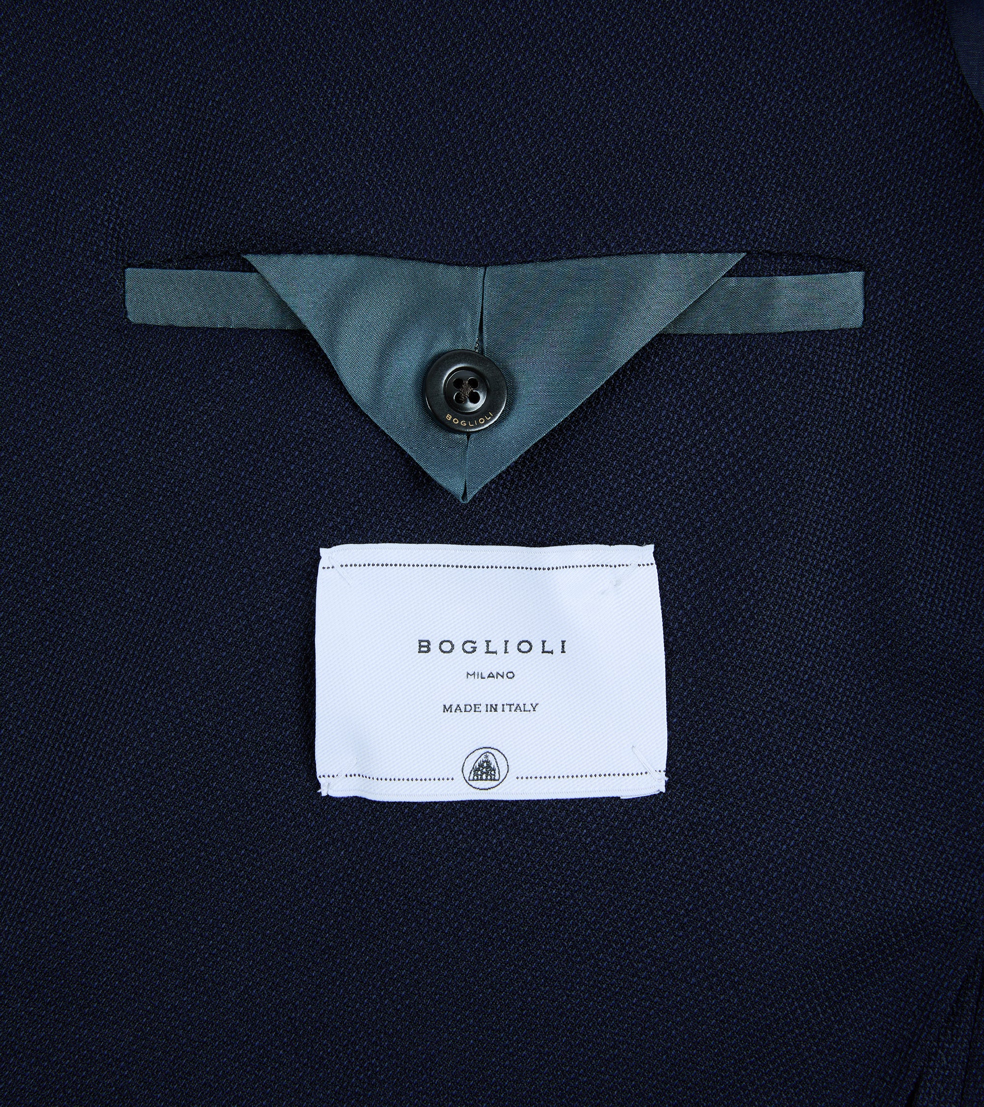 Boglioli Cotton Jersey Hopsack K Jacket: Navy