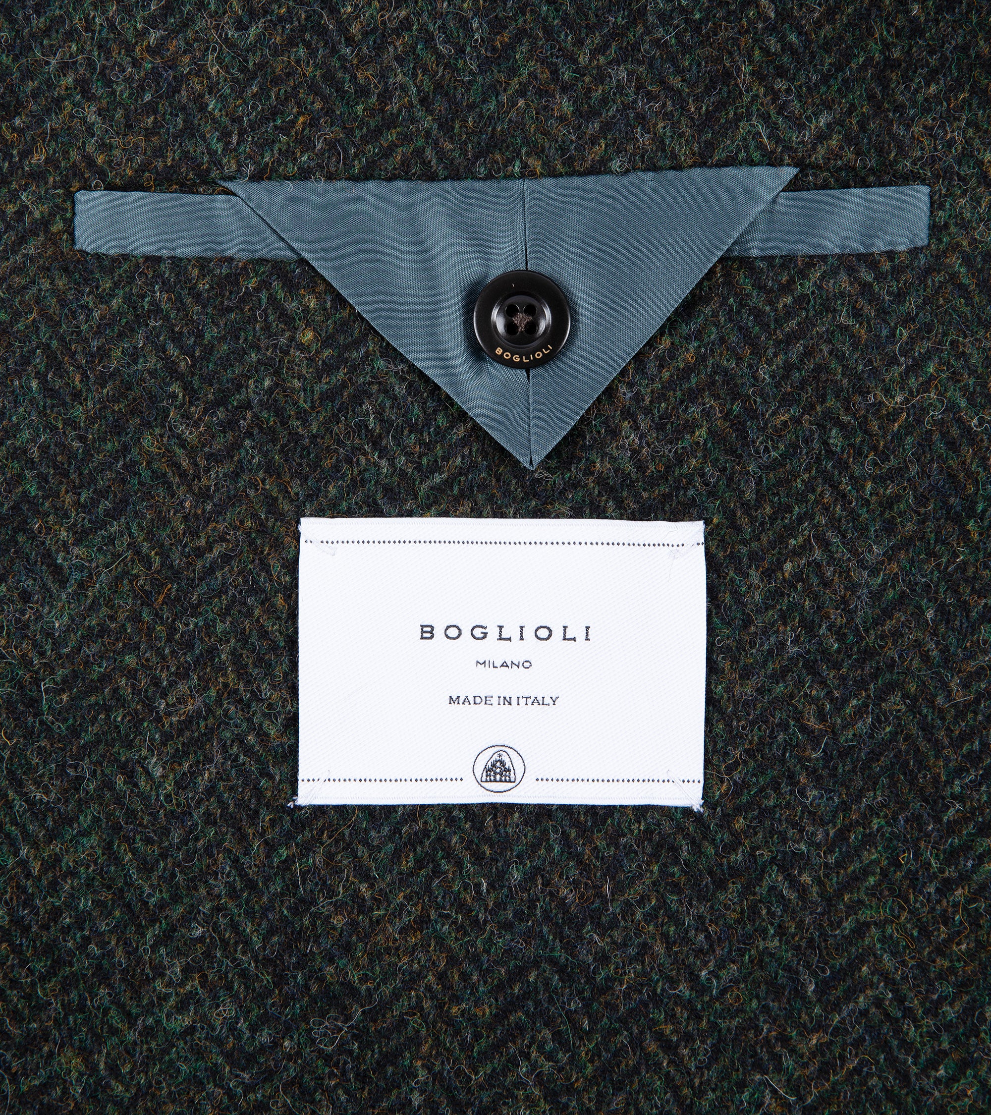 Boglioli Shetland Wool Herringbone K Jacket: Green