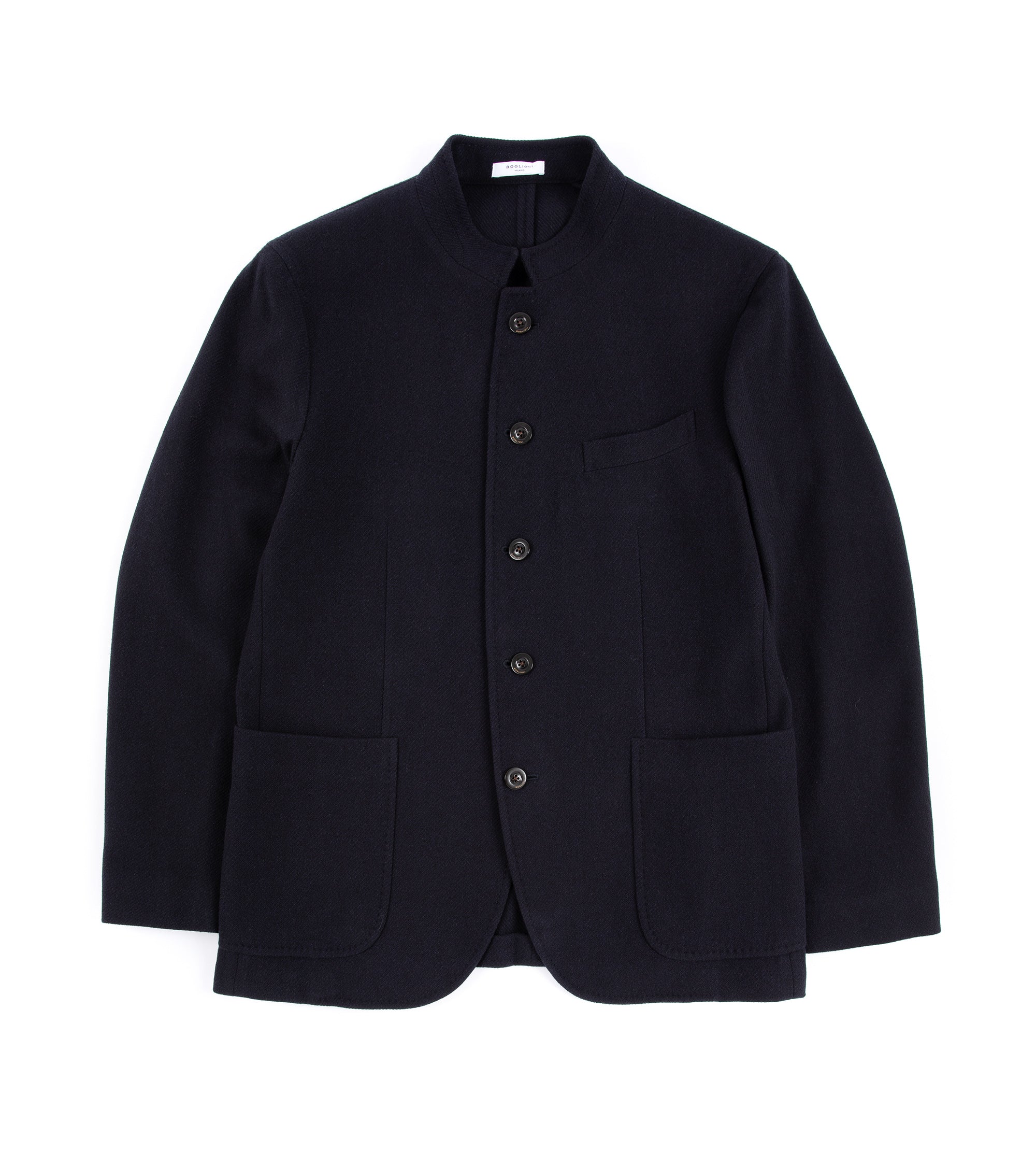 Boglioli Soft Wool Twill Gassman Jacket: Navy