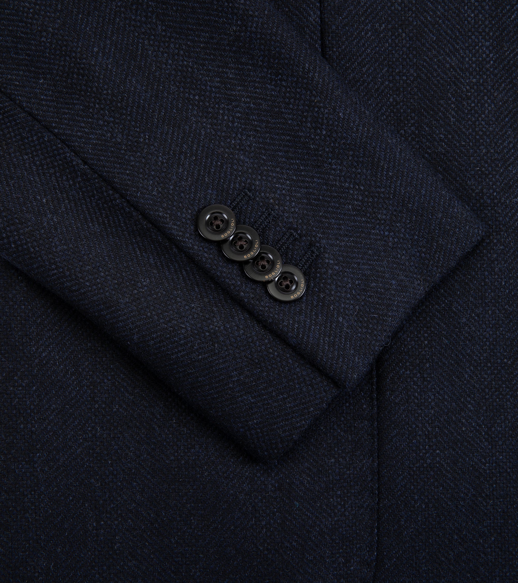 Boglioli Wool Cashmere Broken Twill K Jacket: Navy