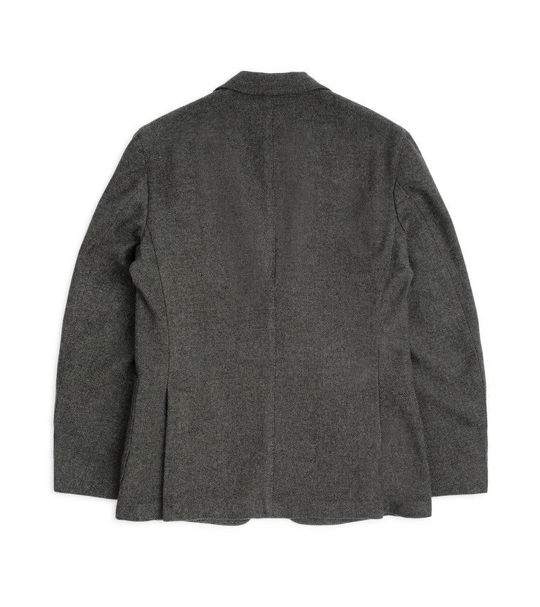 Boglioli Wool Cashmere Herringbone K Jacket: Grey – Trunk Clothiers