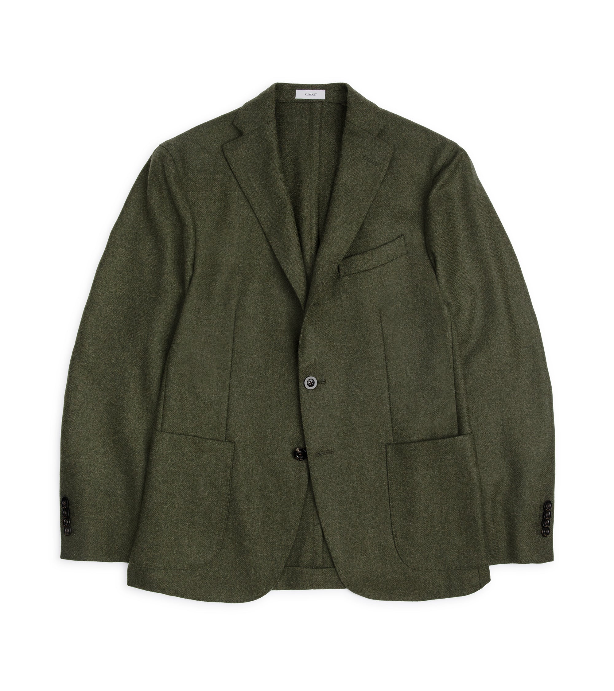 Boglioli Wool Herringbone K Jacket: Green – Trunk Clothiers