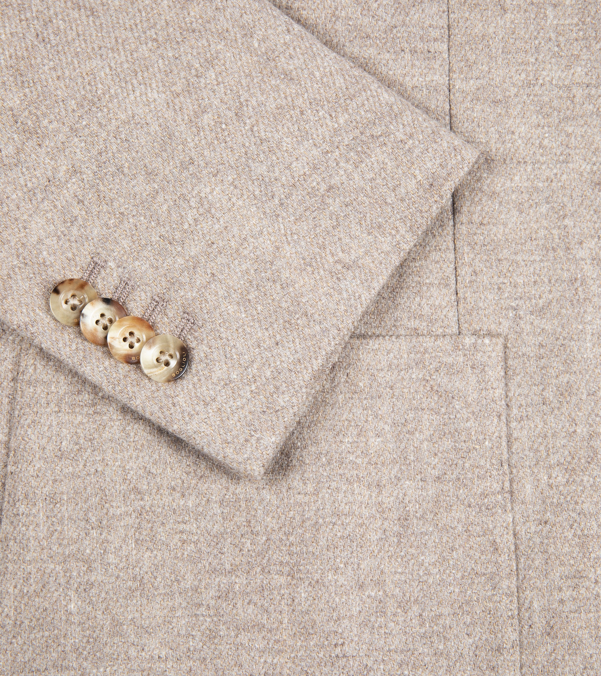 Boglioli Wool Mix Twill K Jacket: Oatmeal