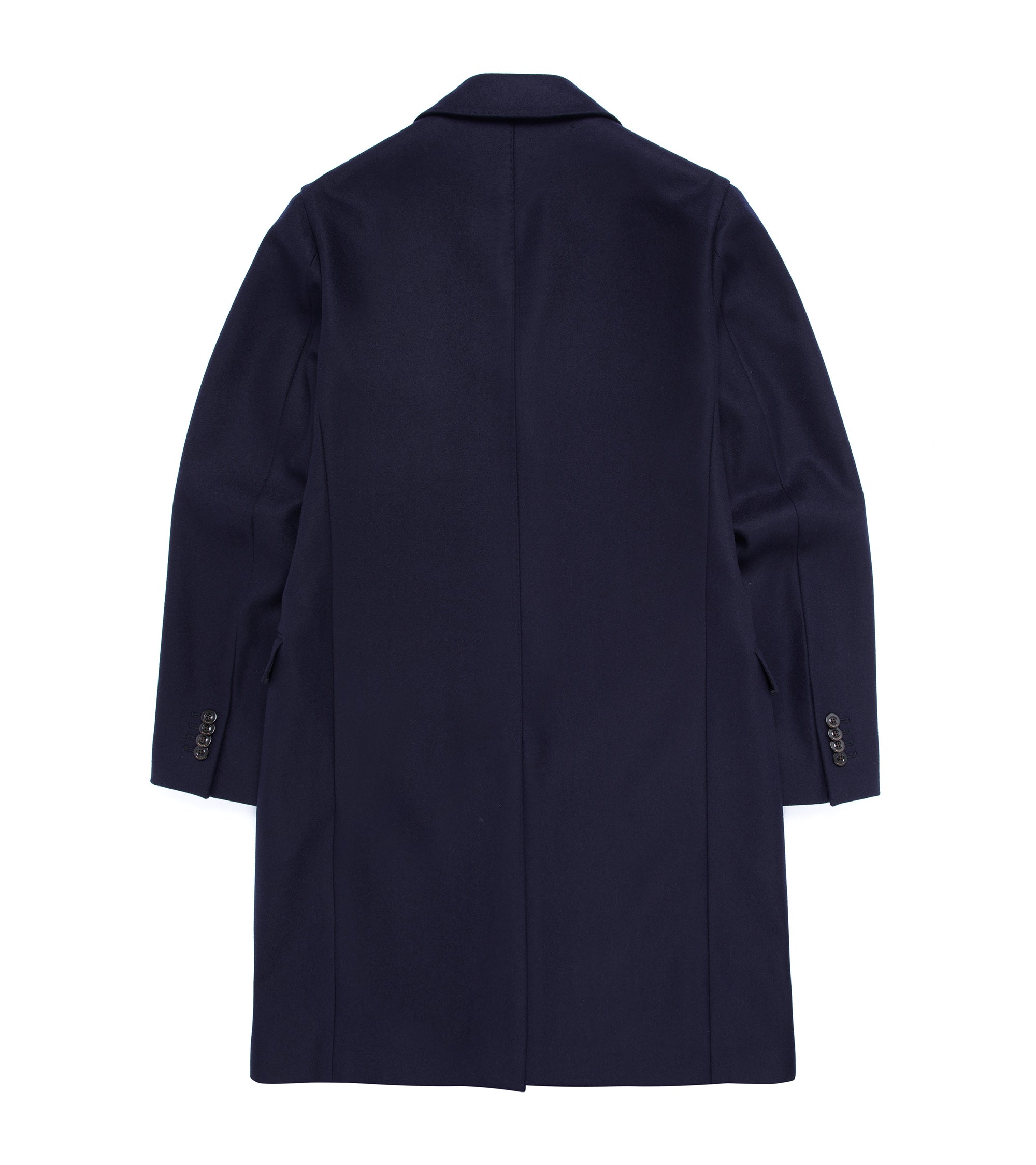 Boglioli Wool Overcoat: Navy