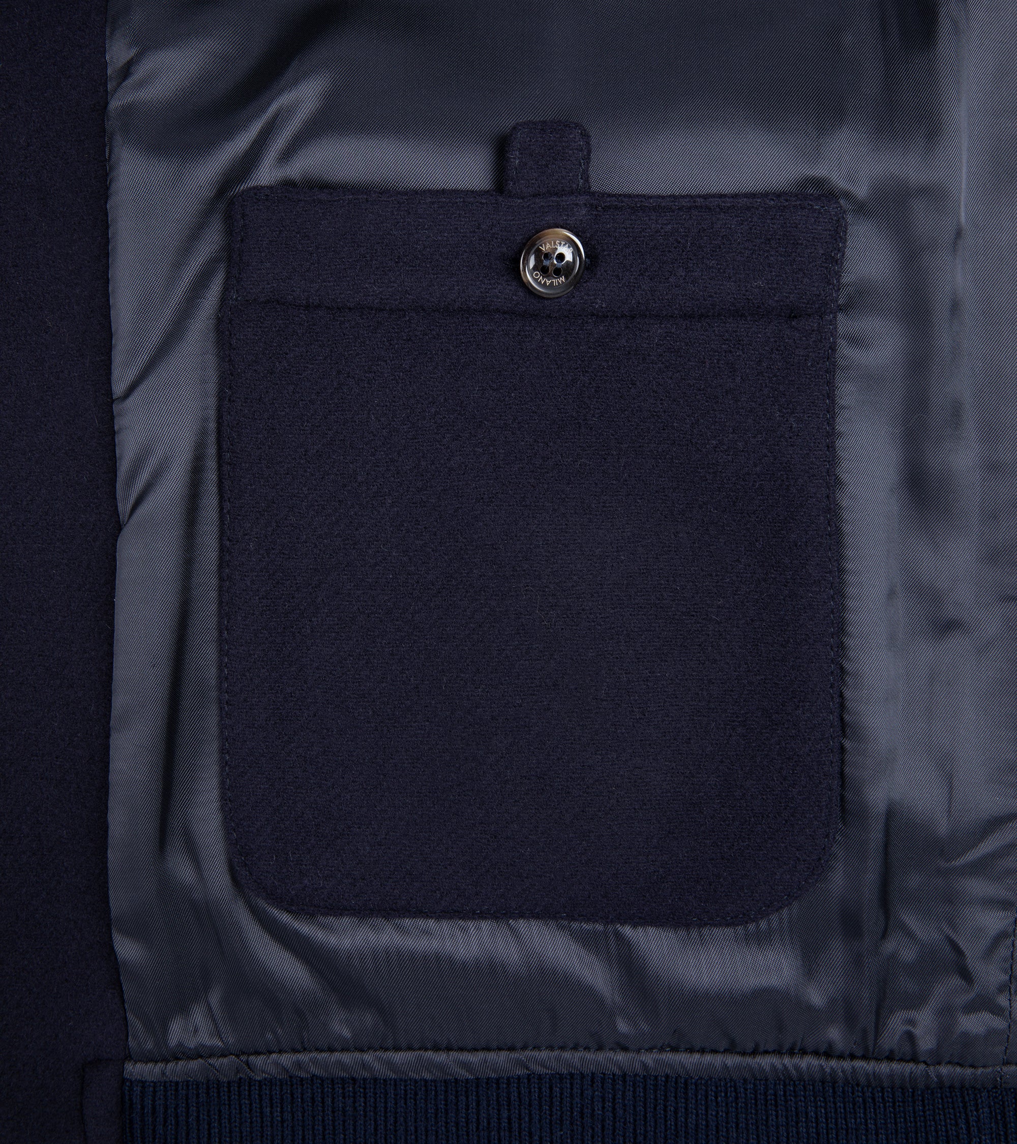 Boglioli Wool Overcoat: Navy