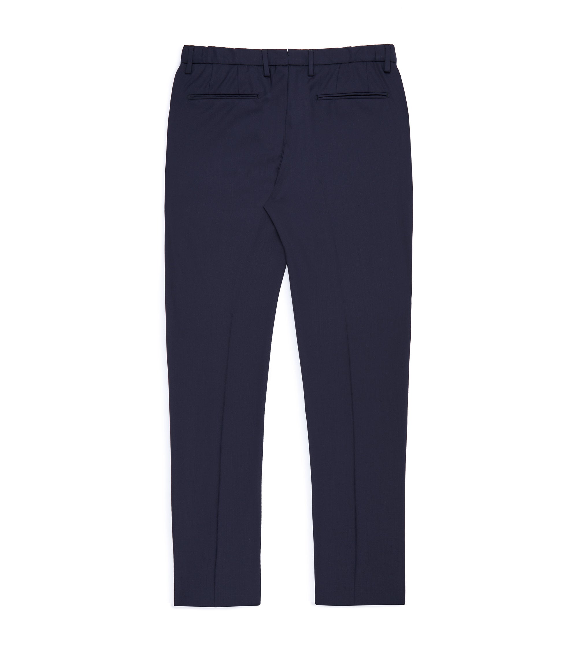 Boglioli Tropical Wool Travel Trousers: Navy