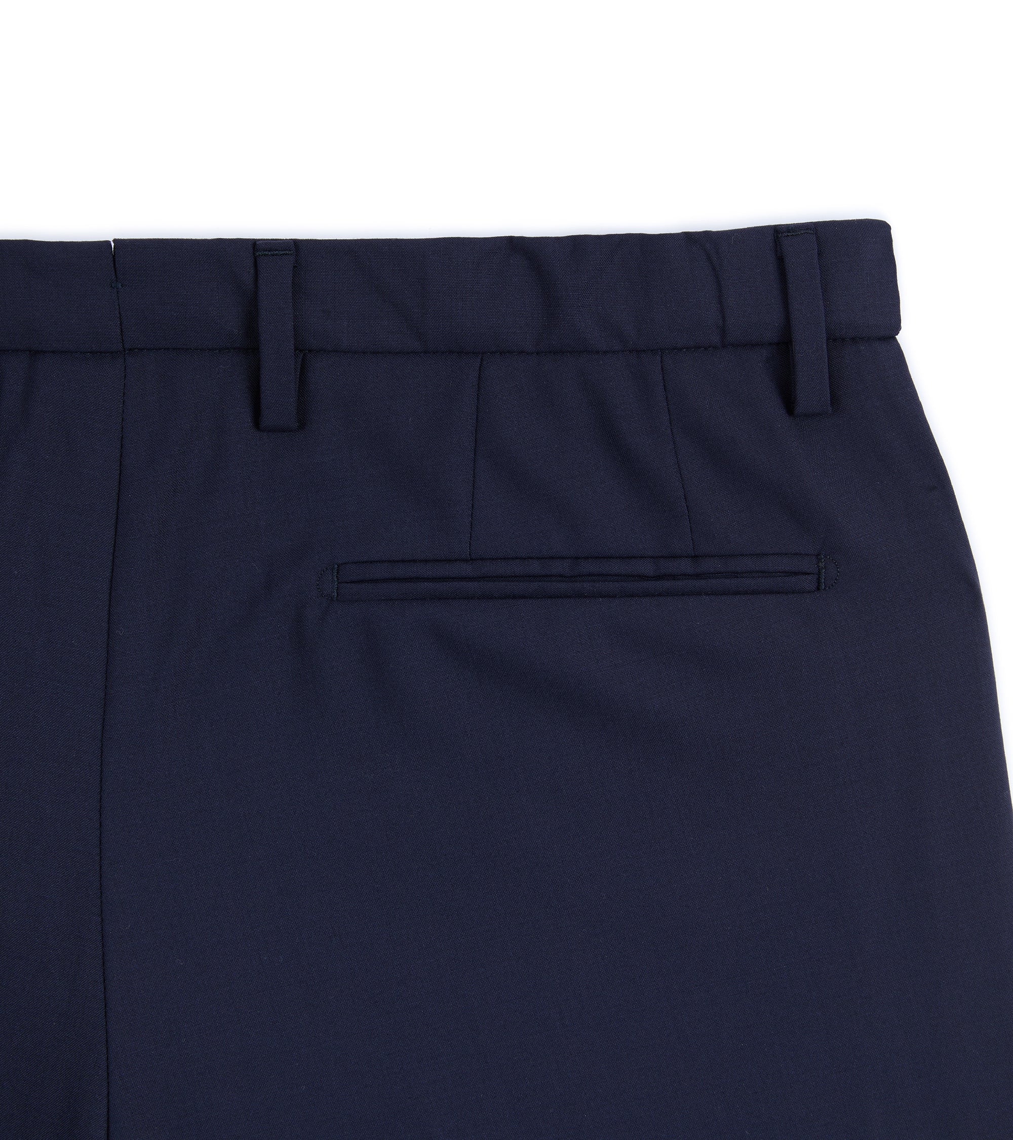 Boglioli Tropical Wool Travel Trousers: Navy