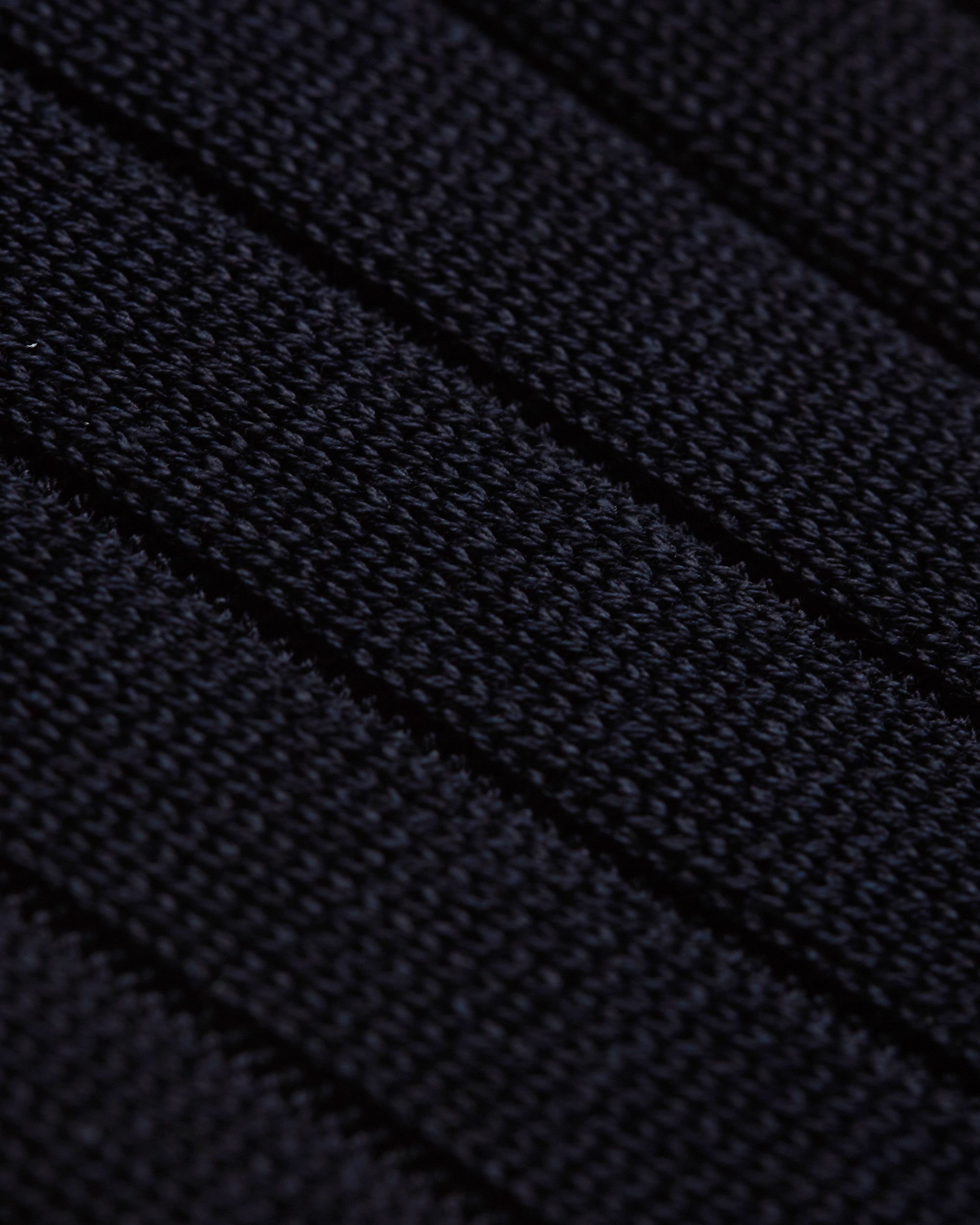 RoToTo Cotton Wool Ribbed Crew Socks: Navy