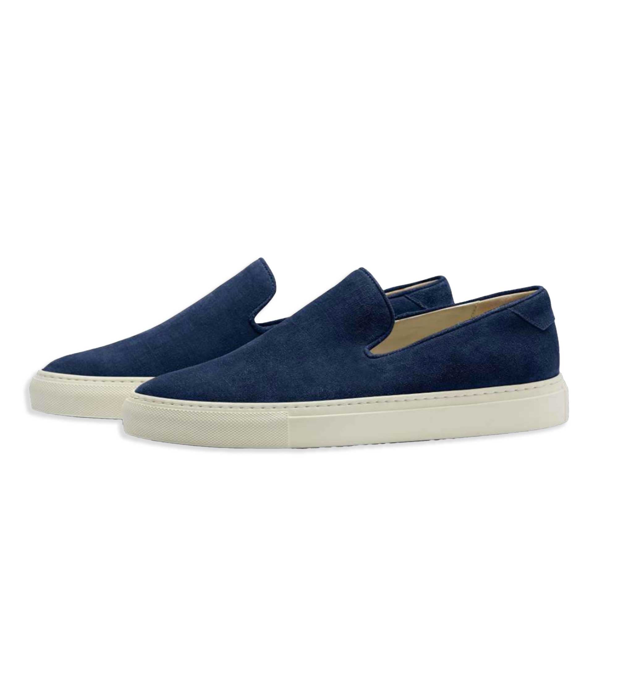 CQP Jetty Suede Slip-On Sneaker: Washed Navy