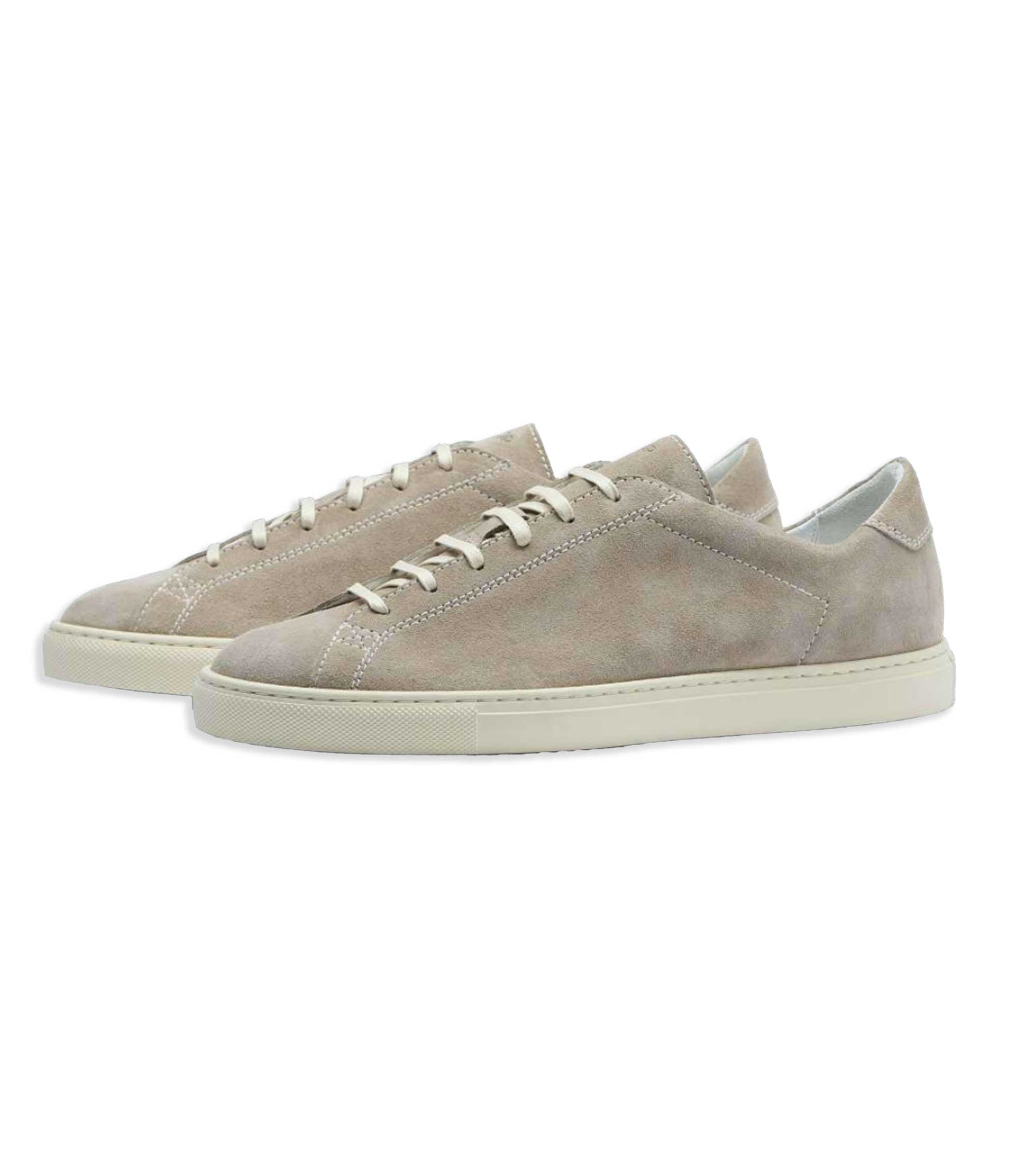 CQP Racquet Suede Sneaker: Taupe