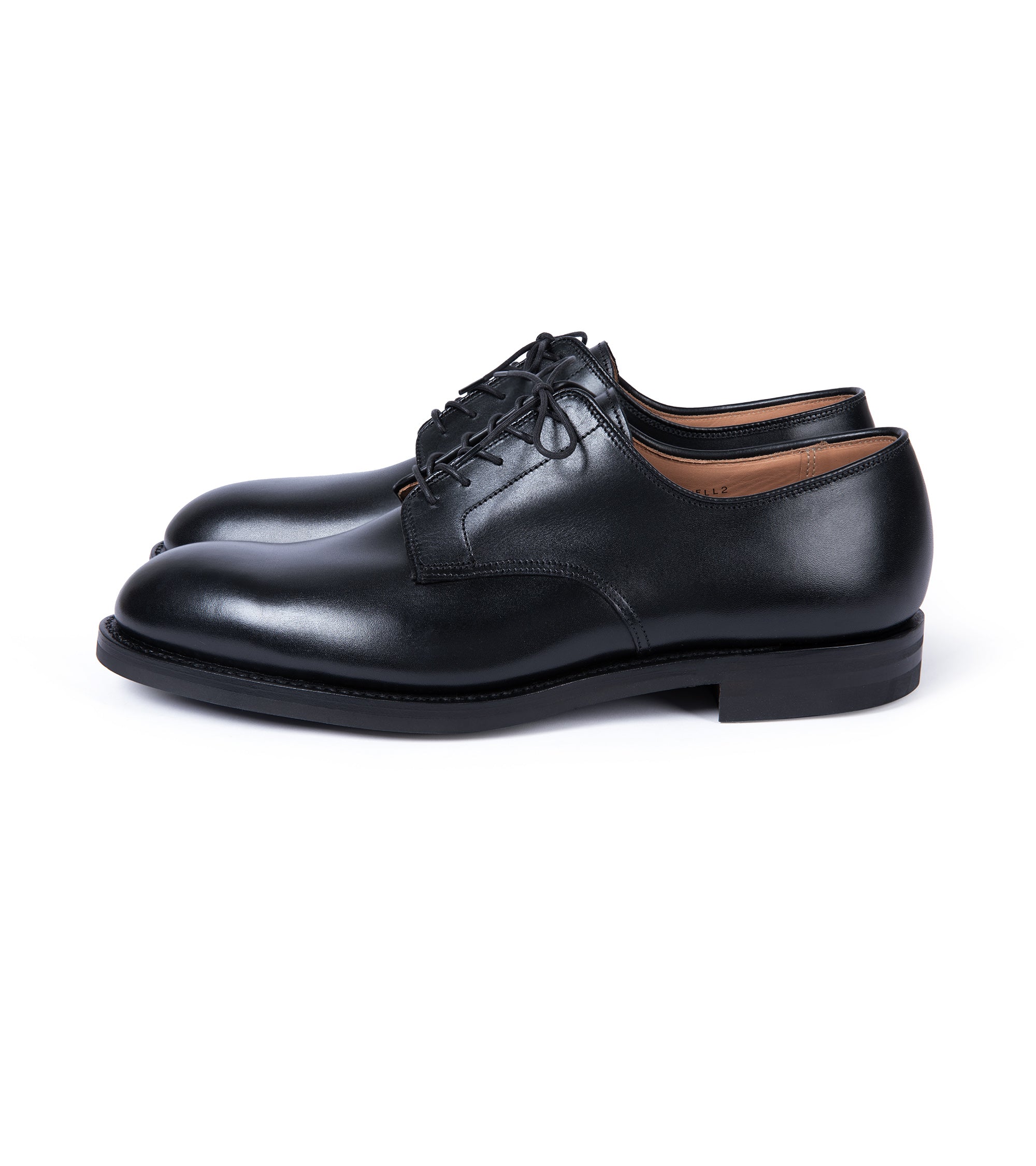 Crockett & Jones for Trunk Cornell II Derby Shoe: Black Leather