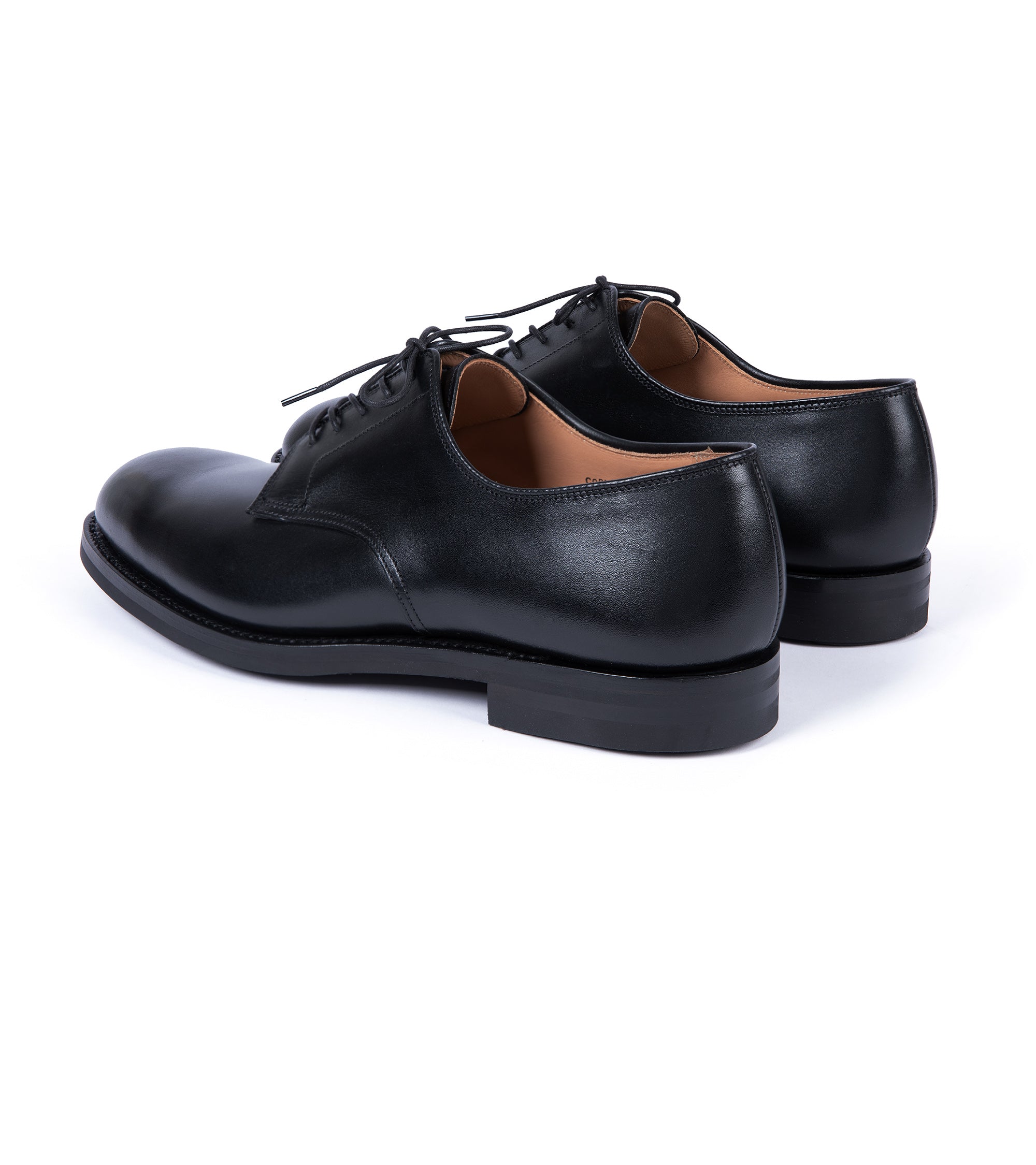 Crockett & Jones for Trunk Cornell II Derby Shoe: Black Leather