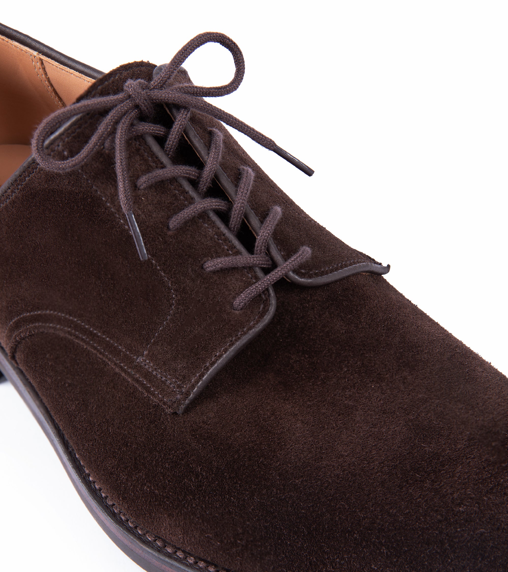 Crockett & Jones for Trunk Cornell II Derby Shoe: Brown Suede