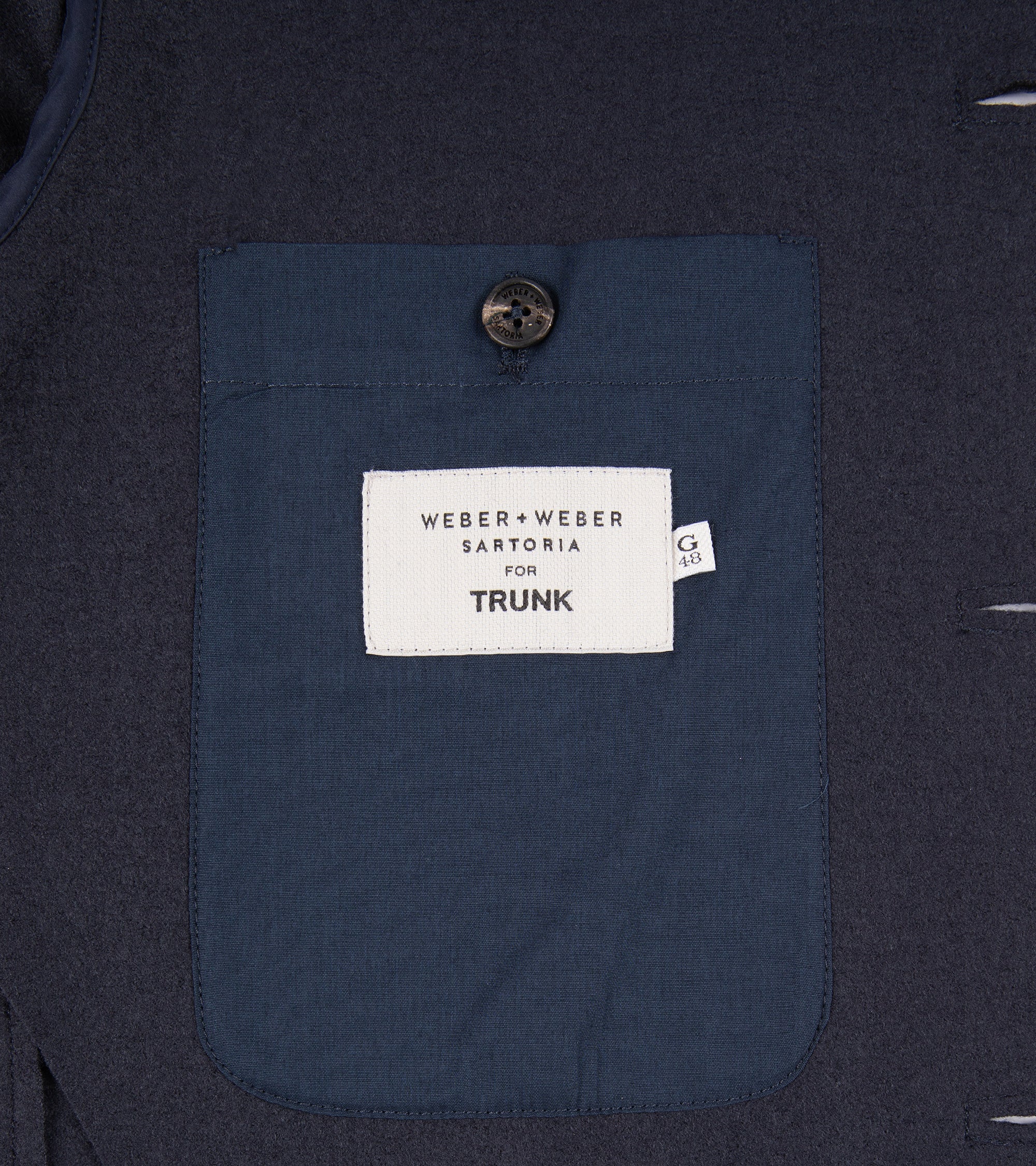 Weber + Weber Boiled Wool WW Travel Blazer: Ink Blue