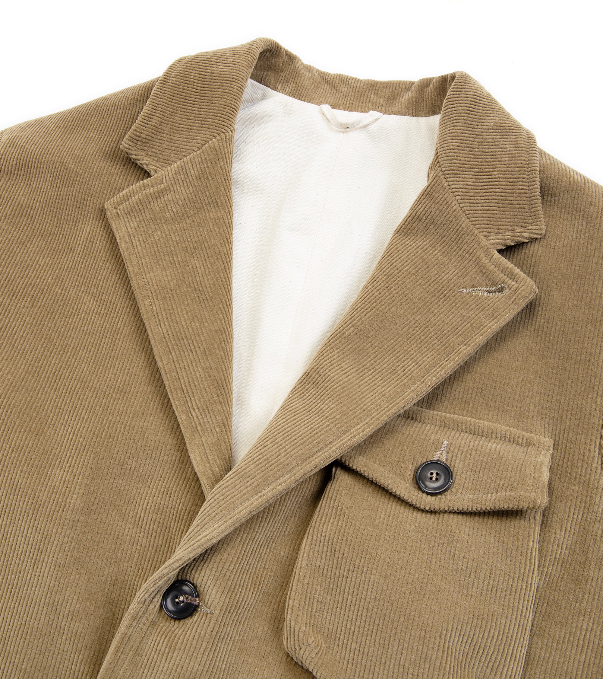 East Harbour Surplus Chester Washed Corduroy Jacket: Khaki