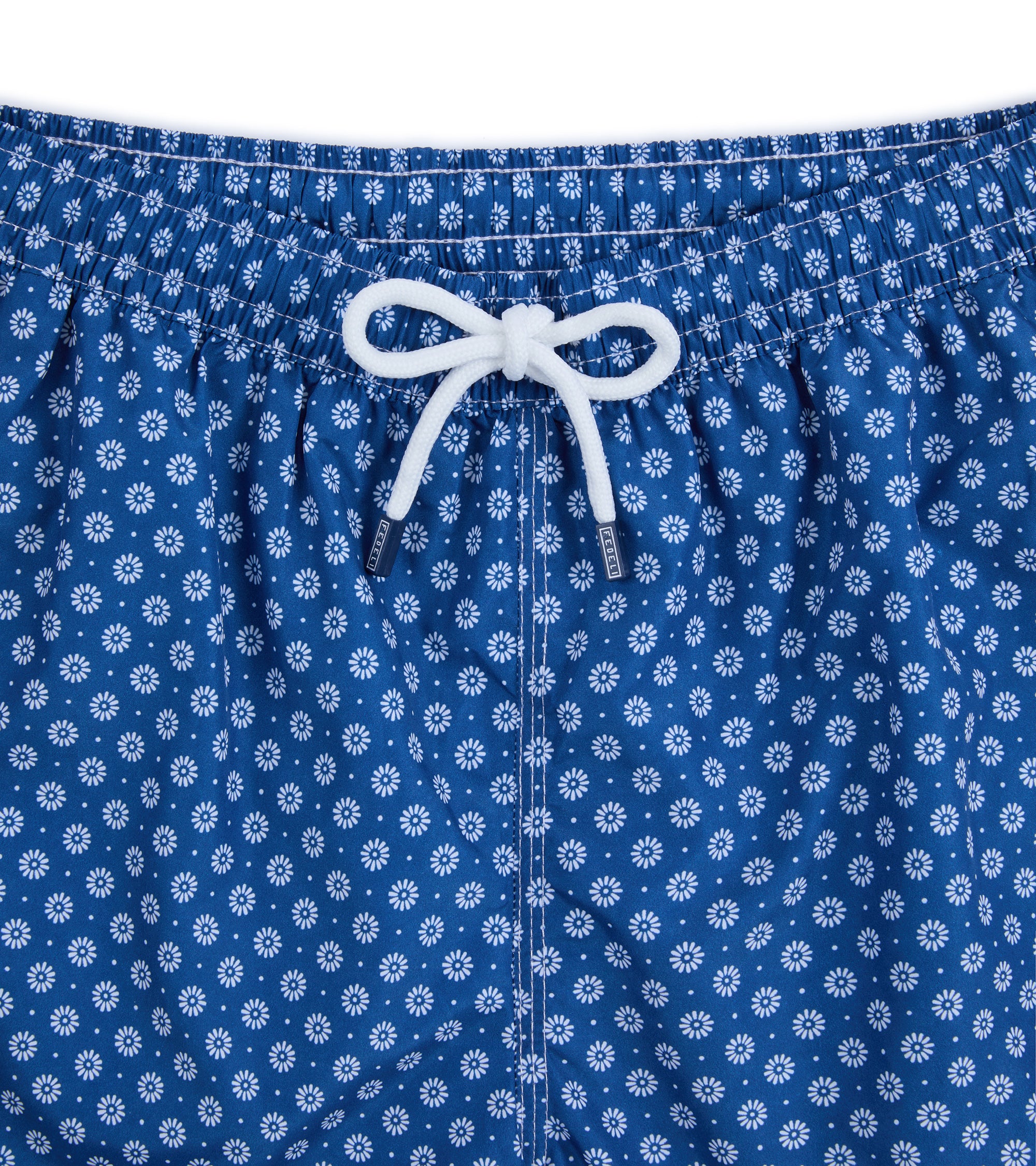 Fedeli Madeira Airstop Motif Swim Shorts: Navy