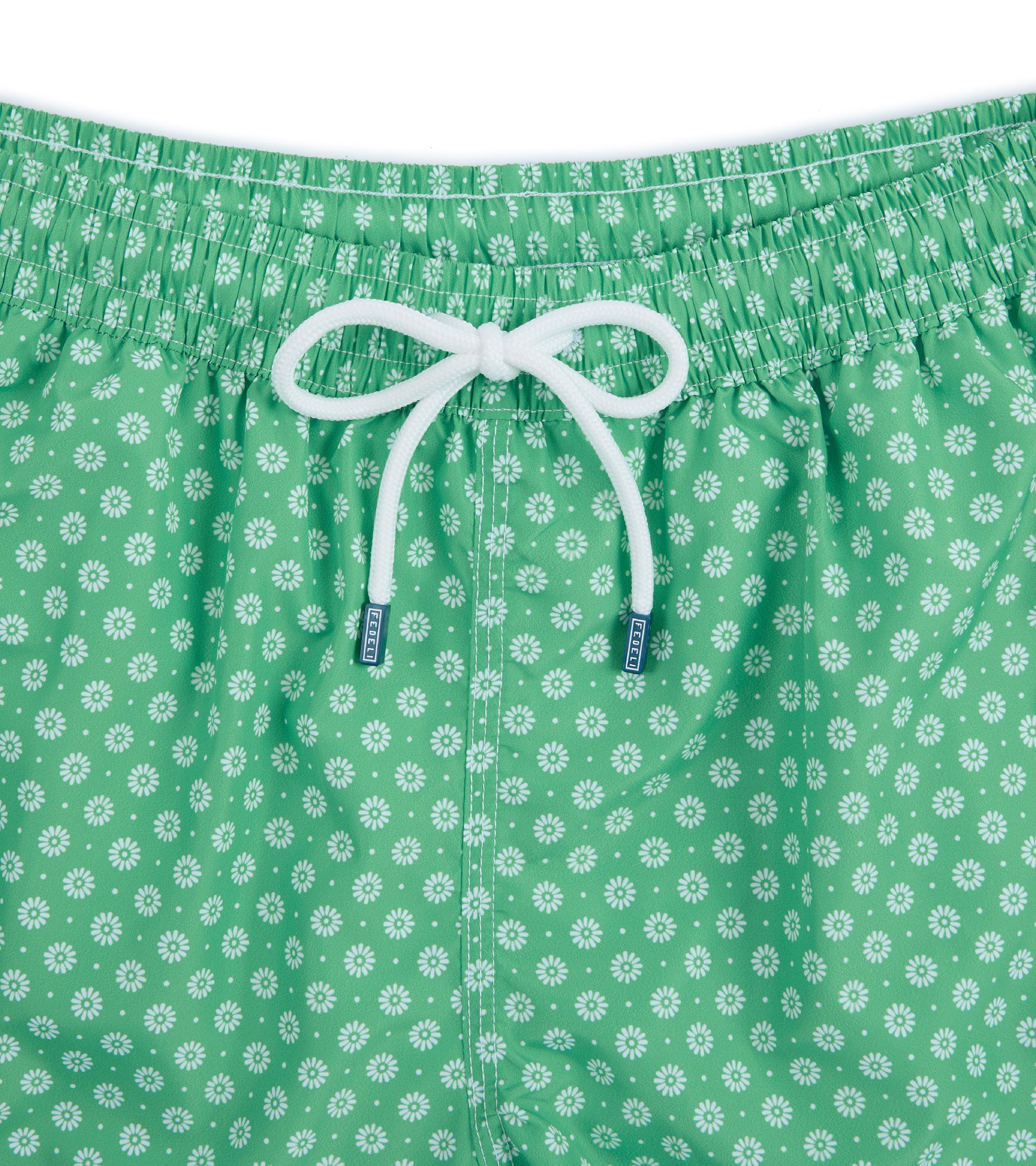 Fedeli Madeira Airstop Motif Swim Shorts: Green