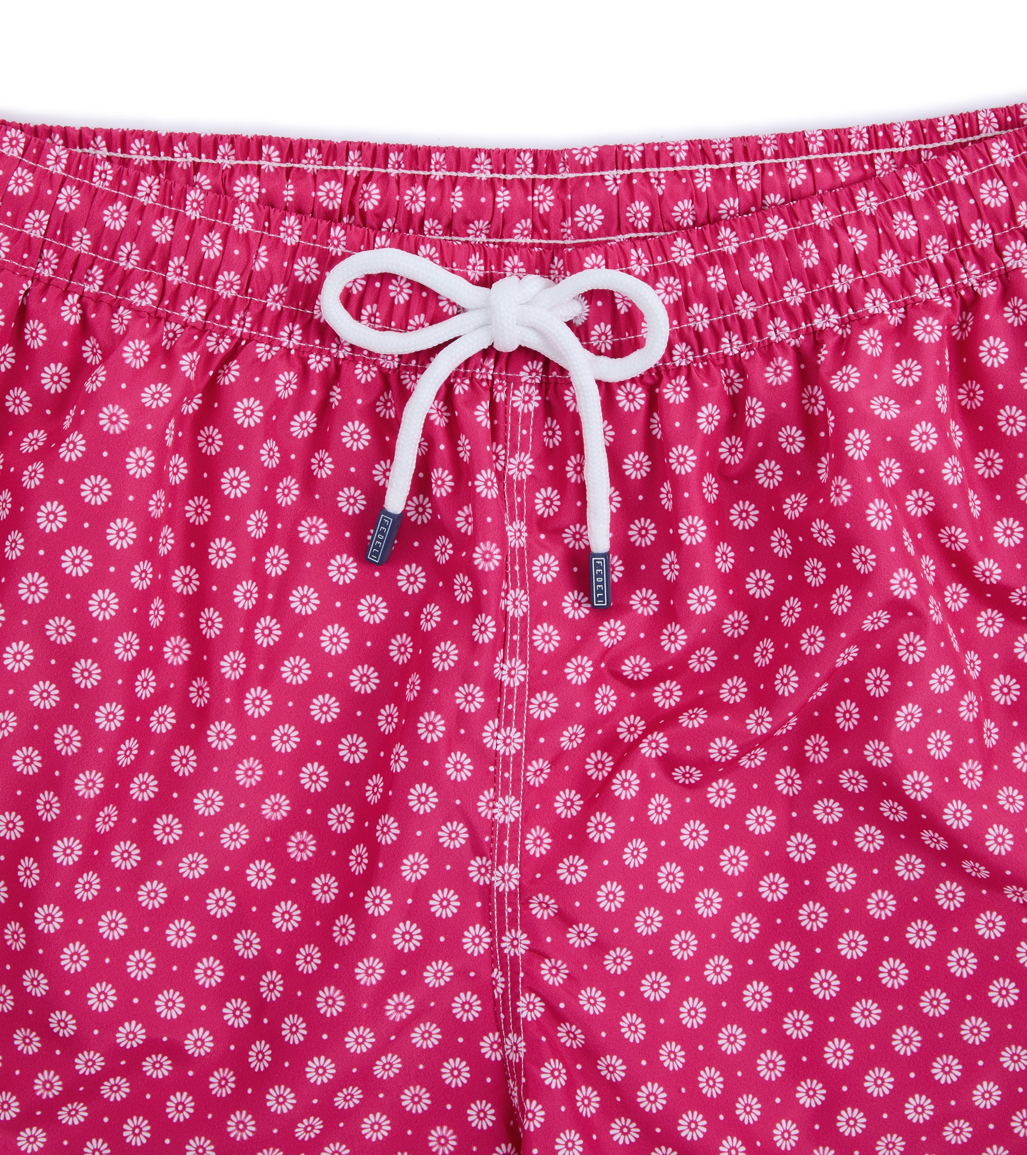 Fedeli Madeira Airstop Motif Swim Shorts: Red