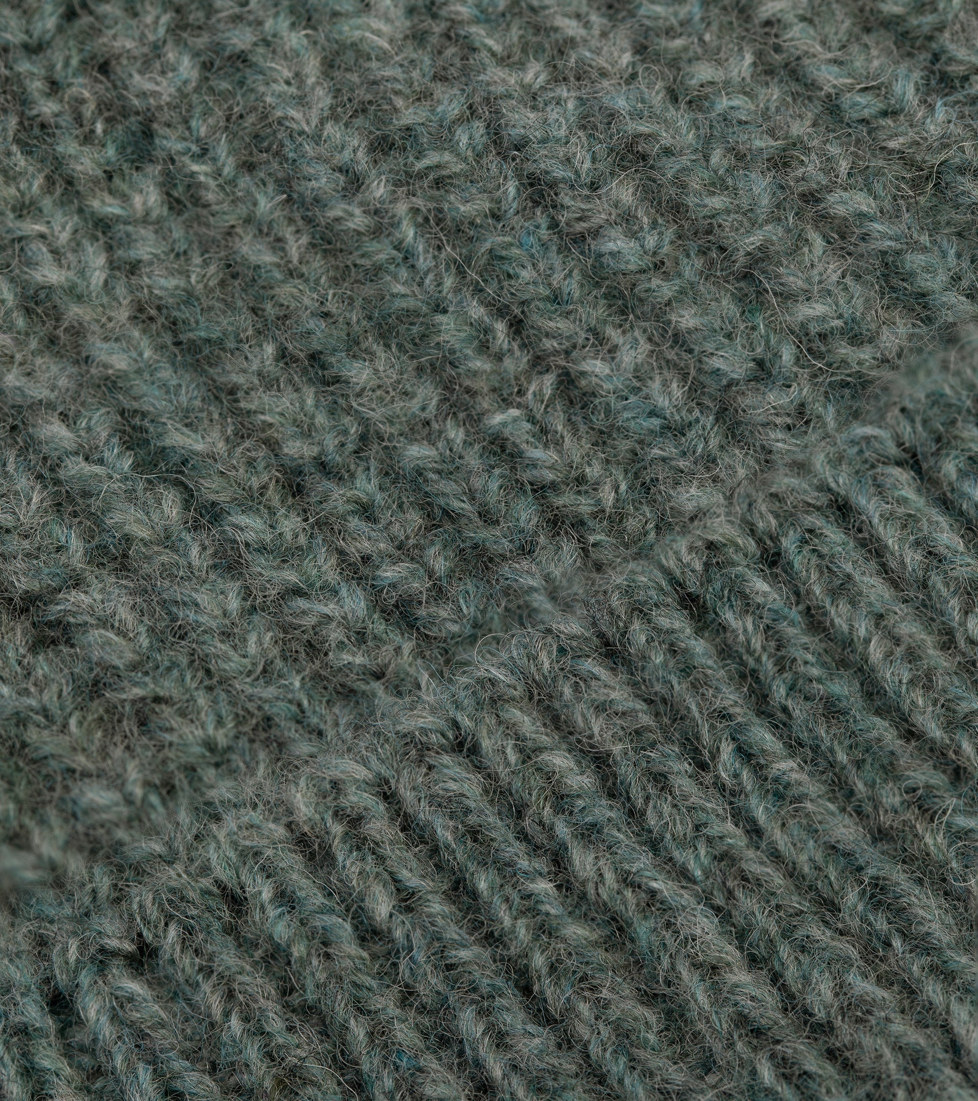 Freight Lambswool Beanie: Graphite Green