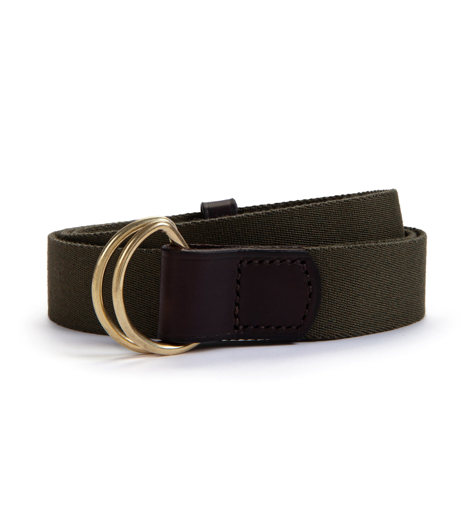 Hardy & Parsons D-Ring Canvas Belt: Olive