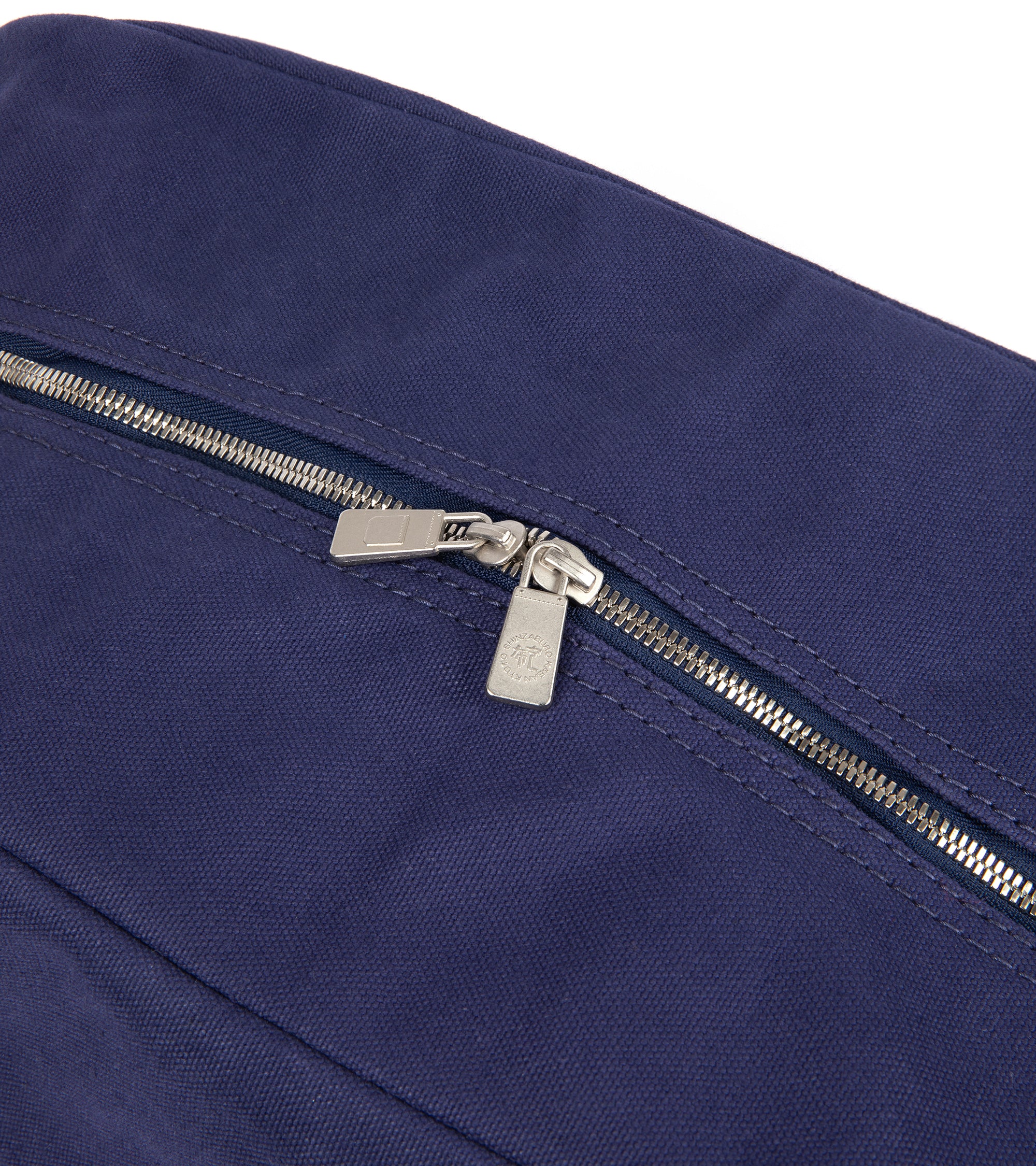 Ichizawa Hanpu Canvas Boston Bag: Blue