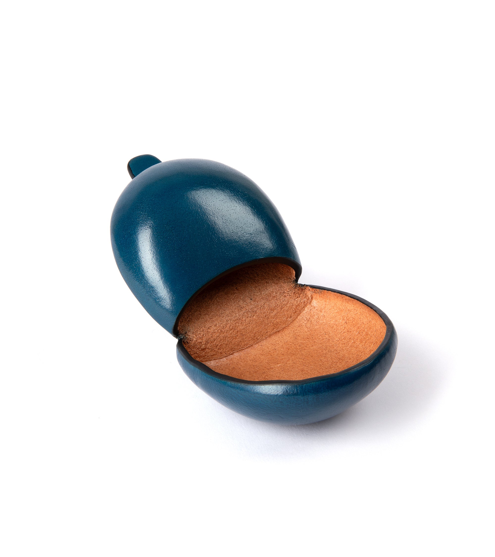 Il Bussetto Leather Coin Case: Bright Blue