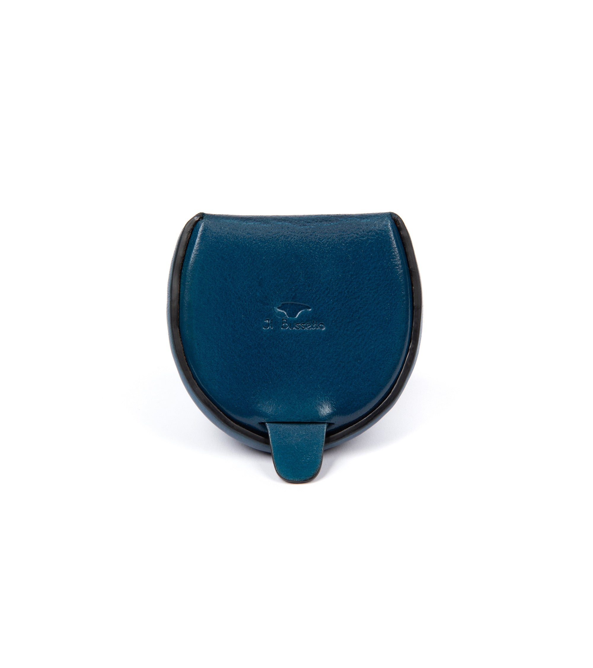 Il Bussetto Leather Coin Case: Bright Blue