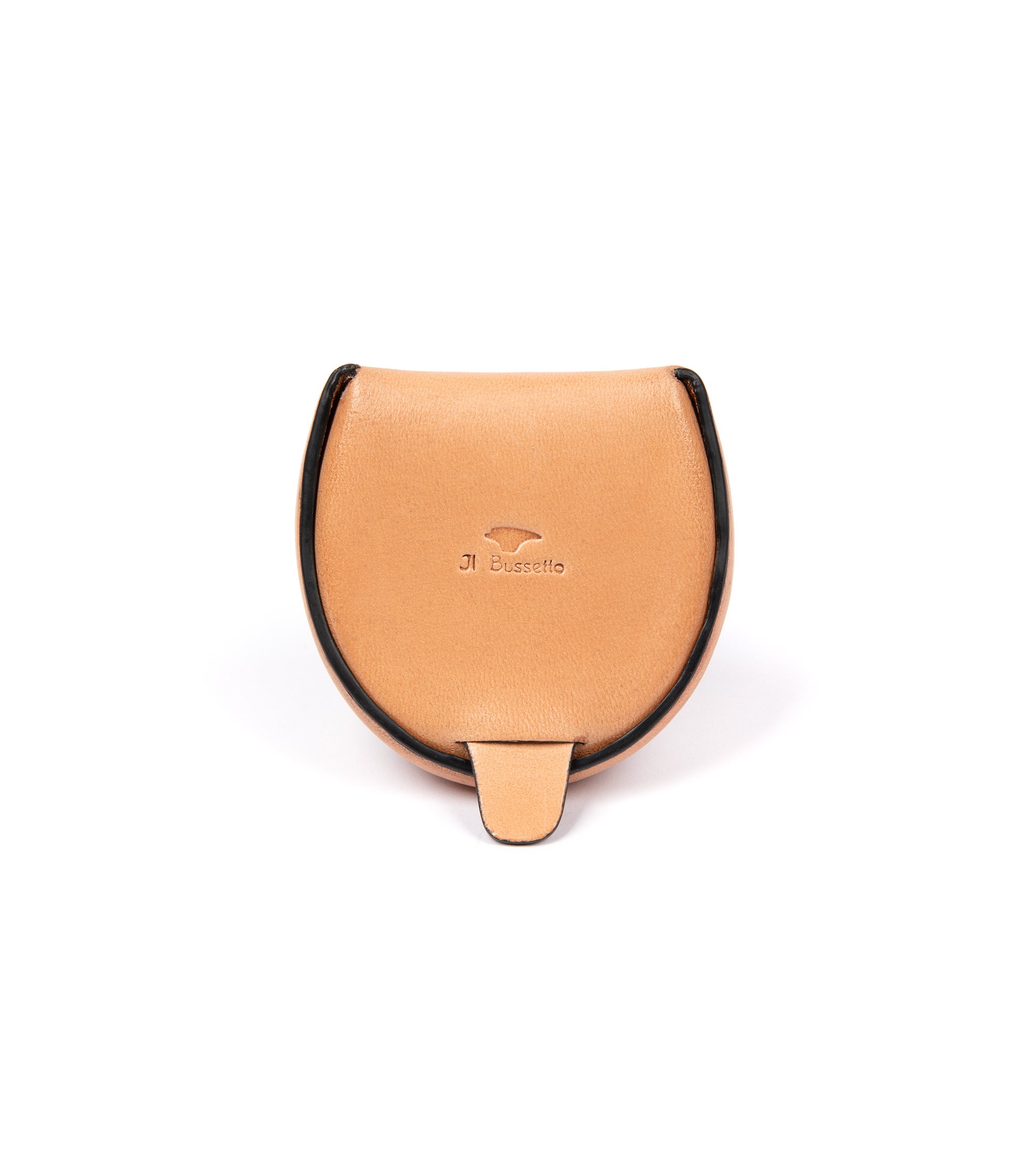 Il Bussetto Leather Coin Case: Natural