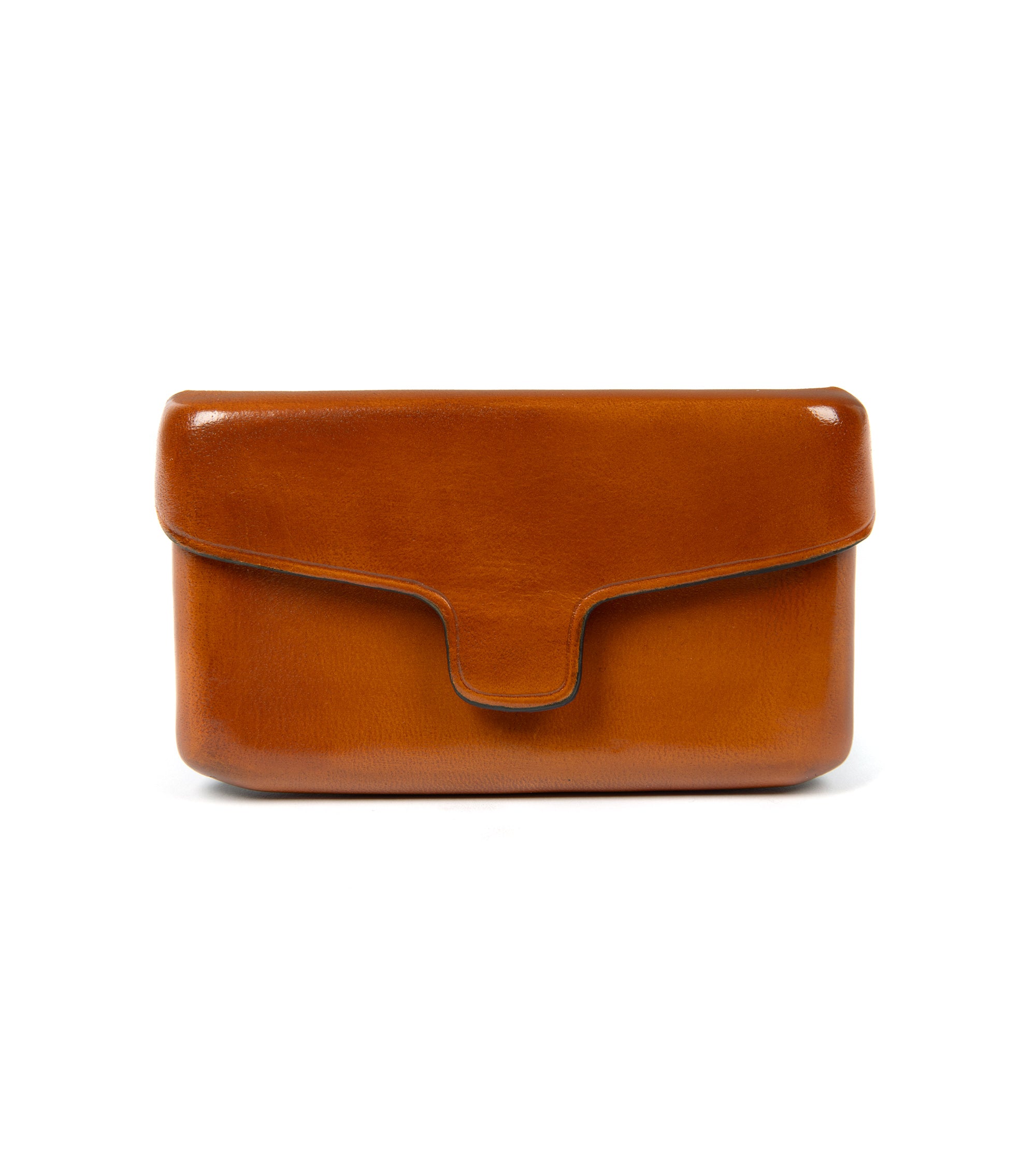 Il Bussetto Leather Magnetic Card Holder: Biscuit