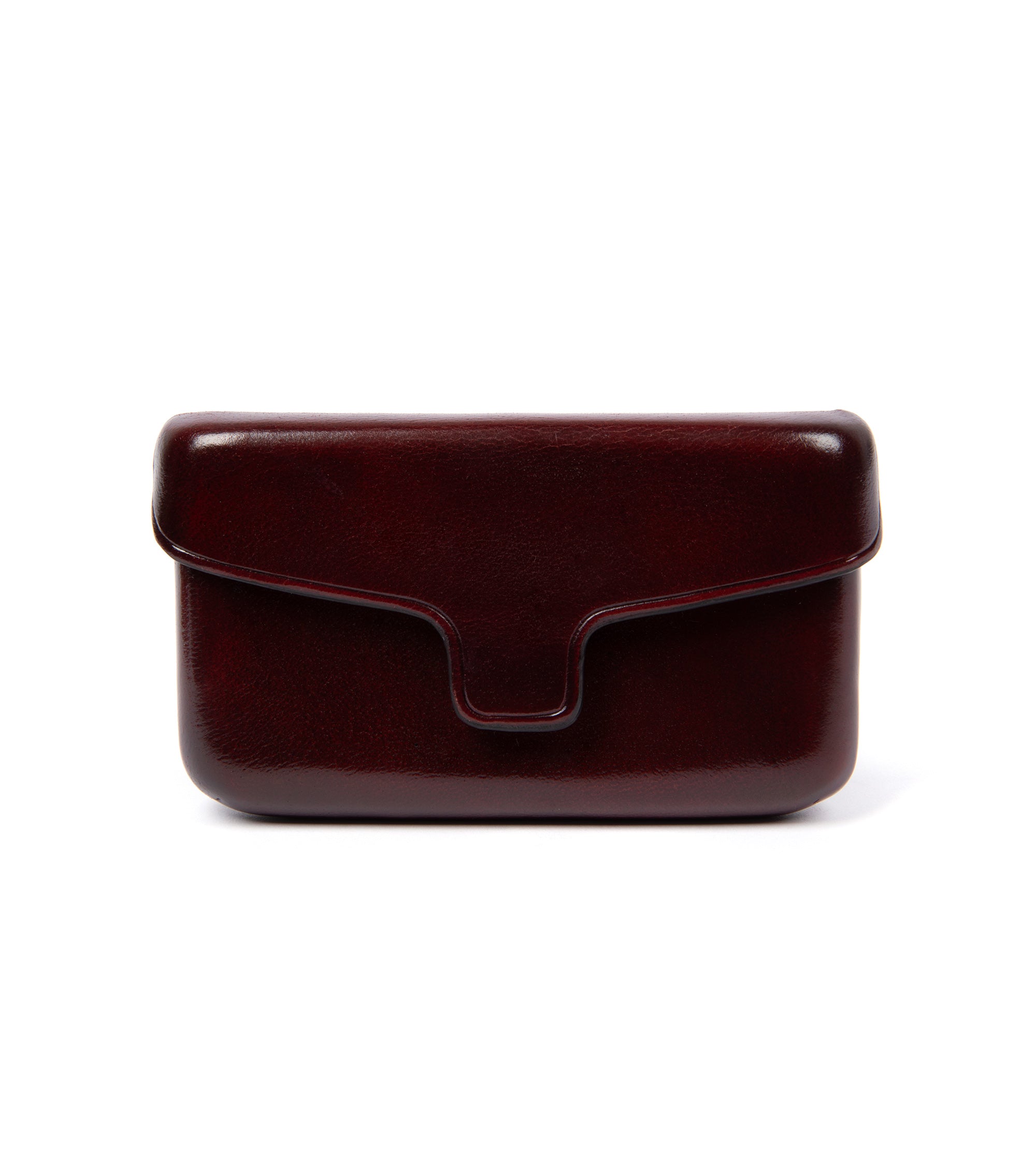 Il Bussetto Leather Magnetic Card Holder: Bordeaux