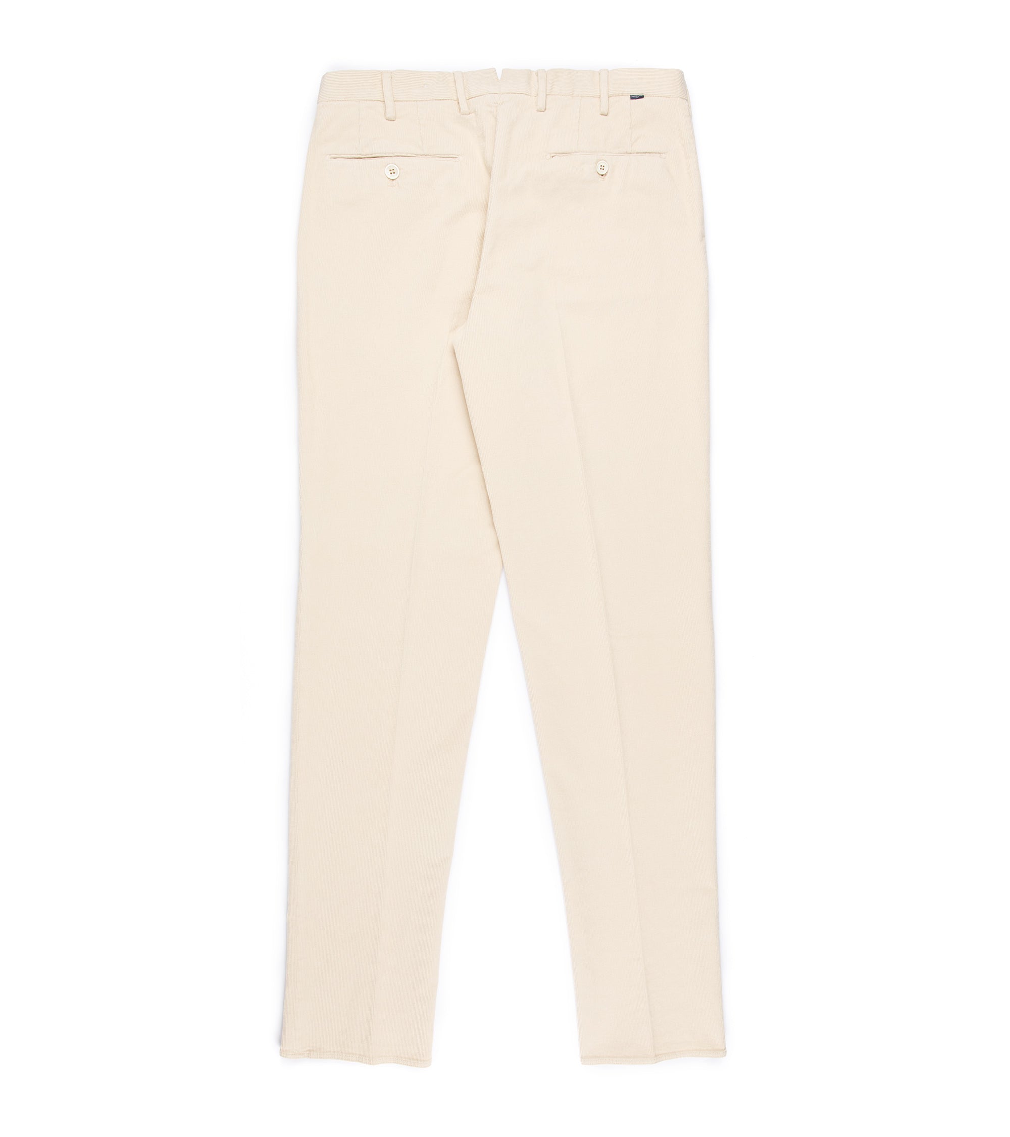 Incotex Regular Cotton Needlecord Trousers: Cream