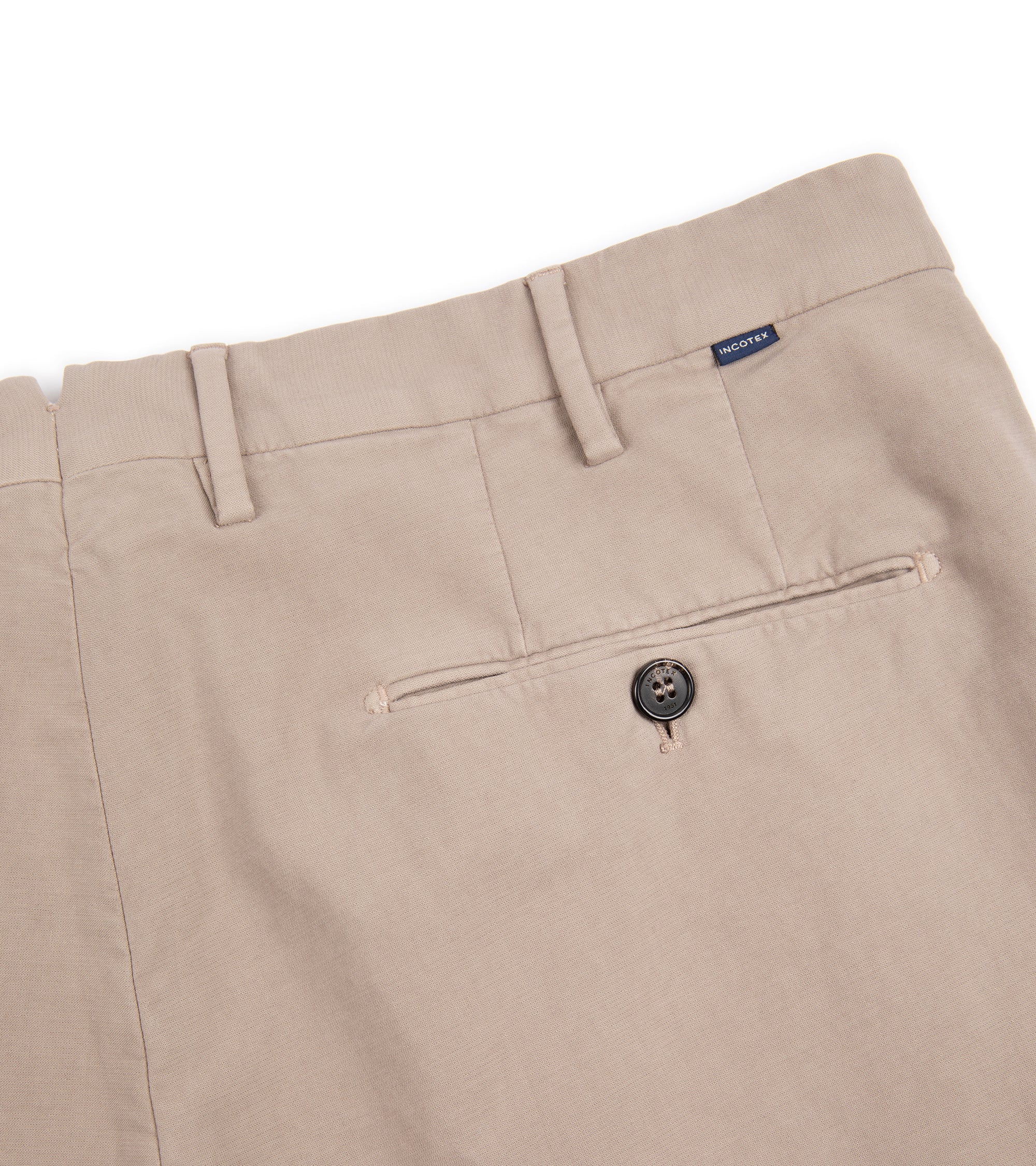 Incotex Regular Doeskin Chino Trousers: Grey